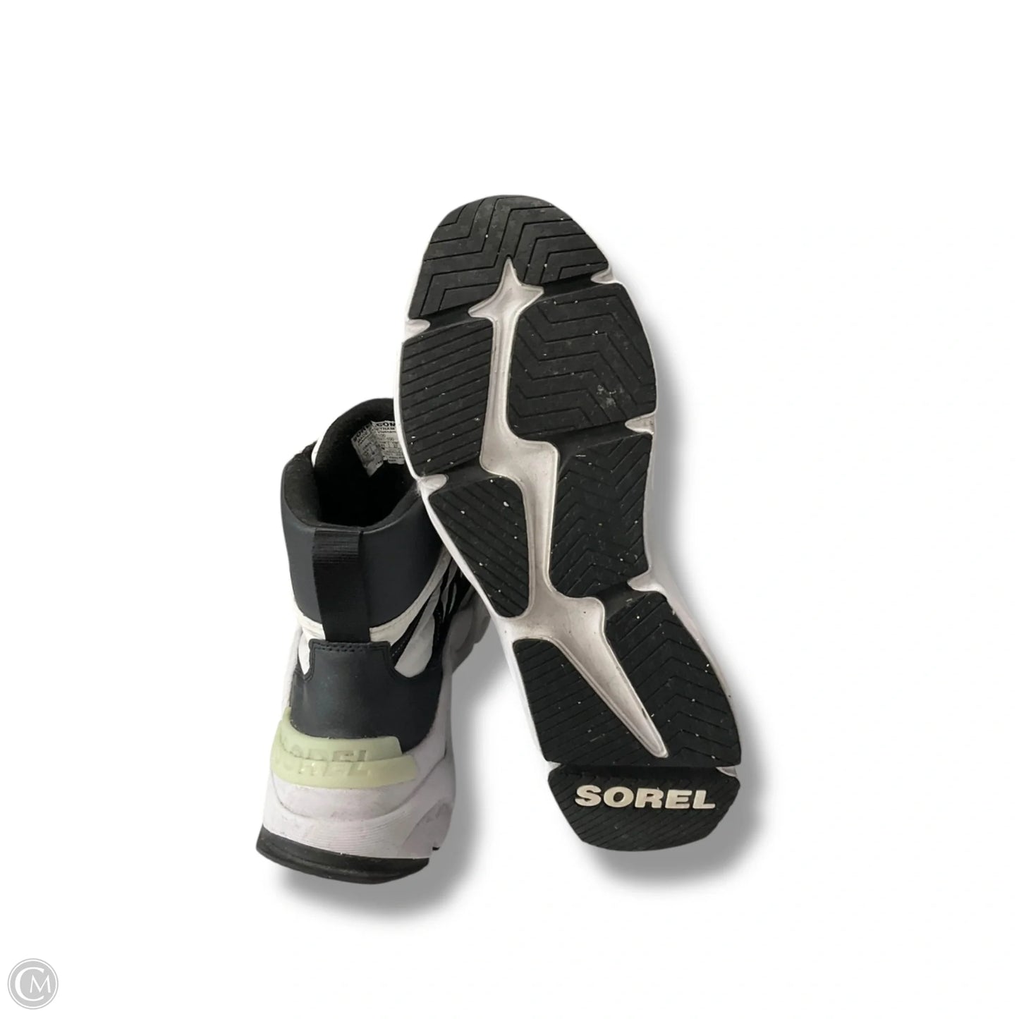 Boots Ankle Flats By Sorel In Black & White, Size: 10
