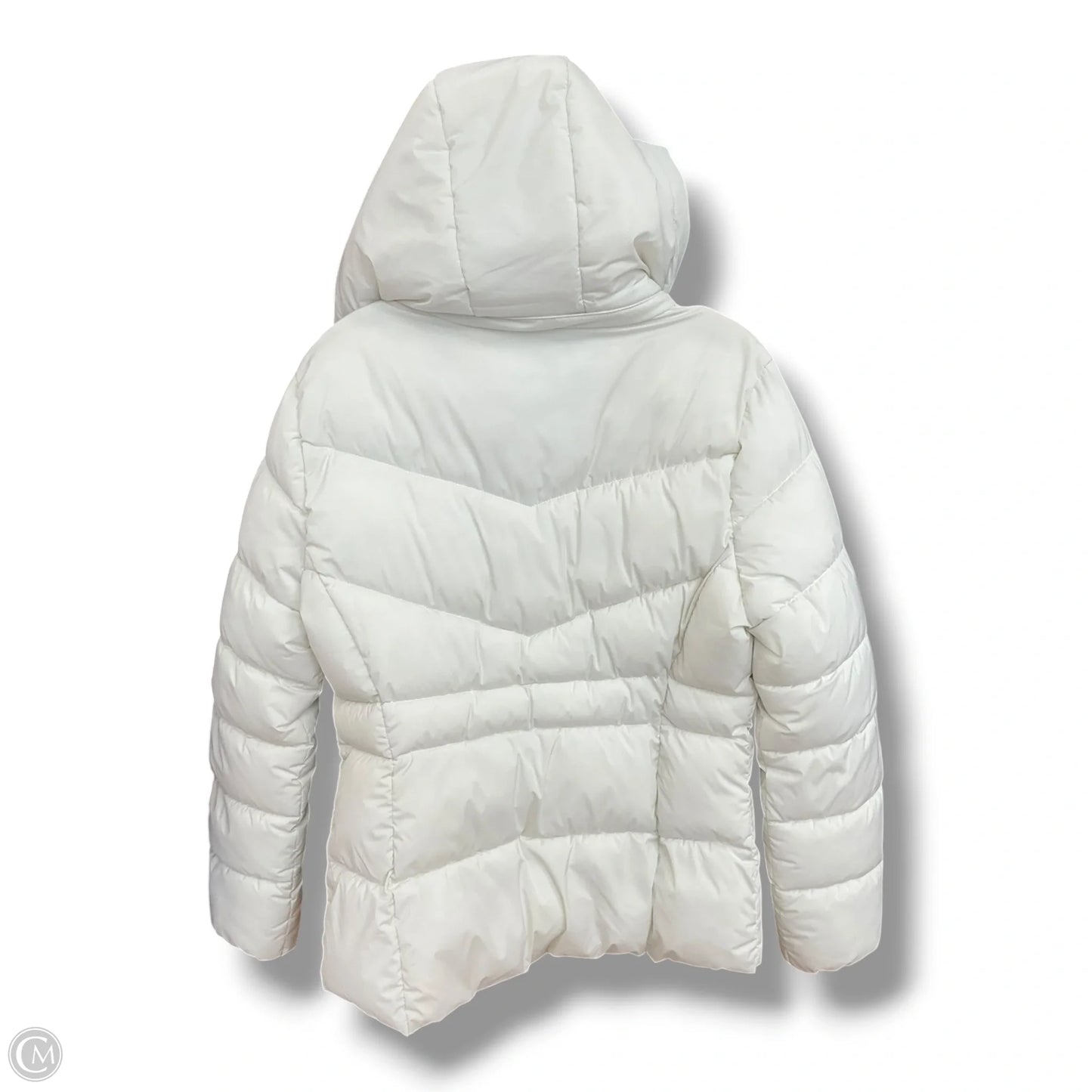 Coat Puffer & Quilted By Calvin Klein In White, Size: M