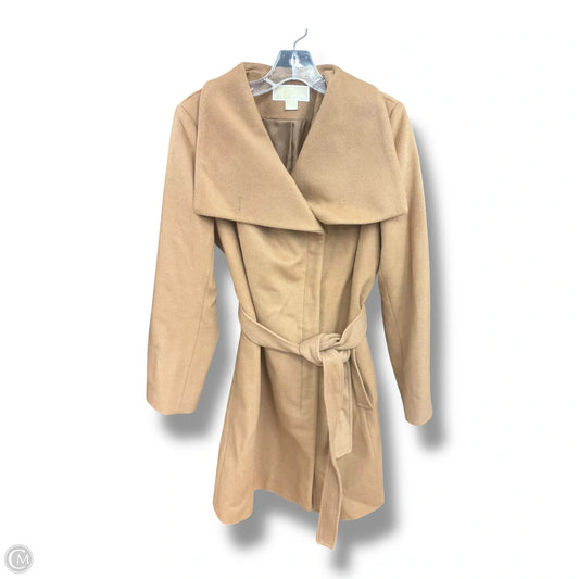 Coat Wool By Michael By Michael Kors In Tan, Size: M