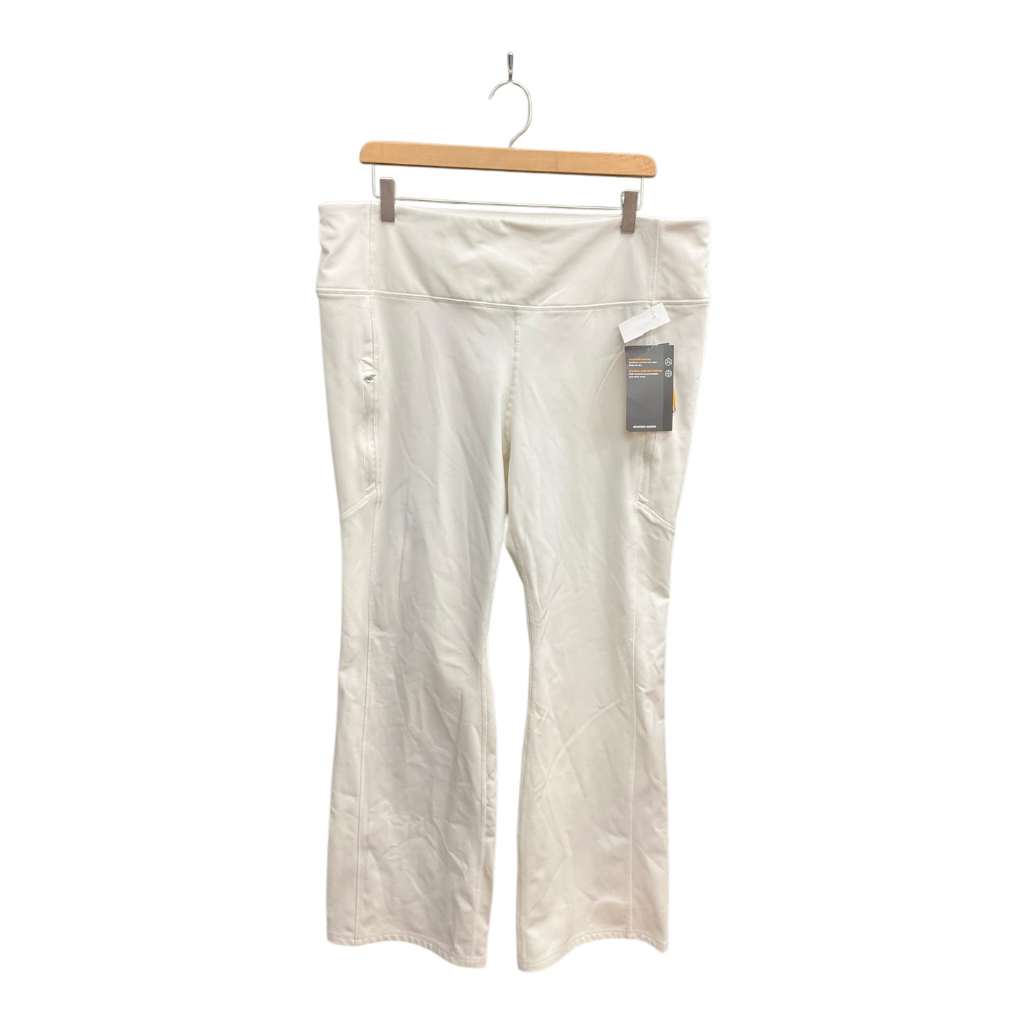 Athletic Pants By Avia In White, Size: 2x