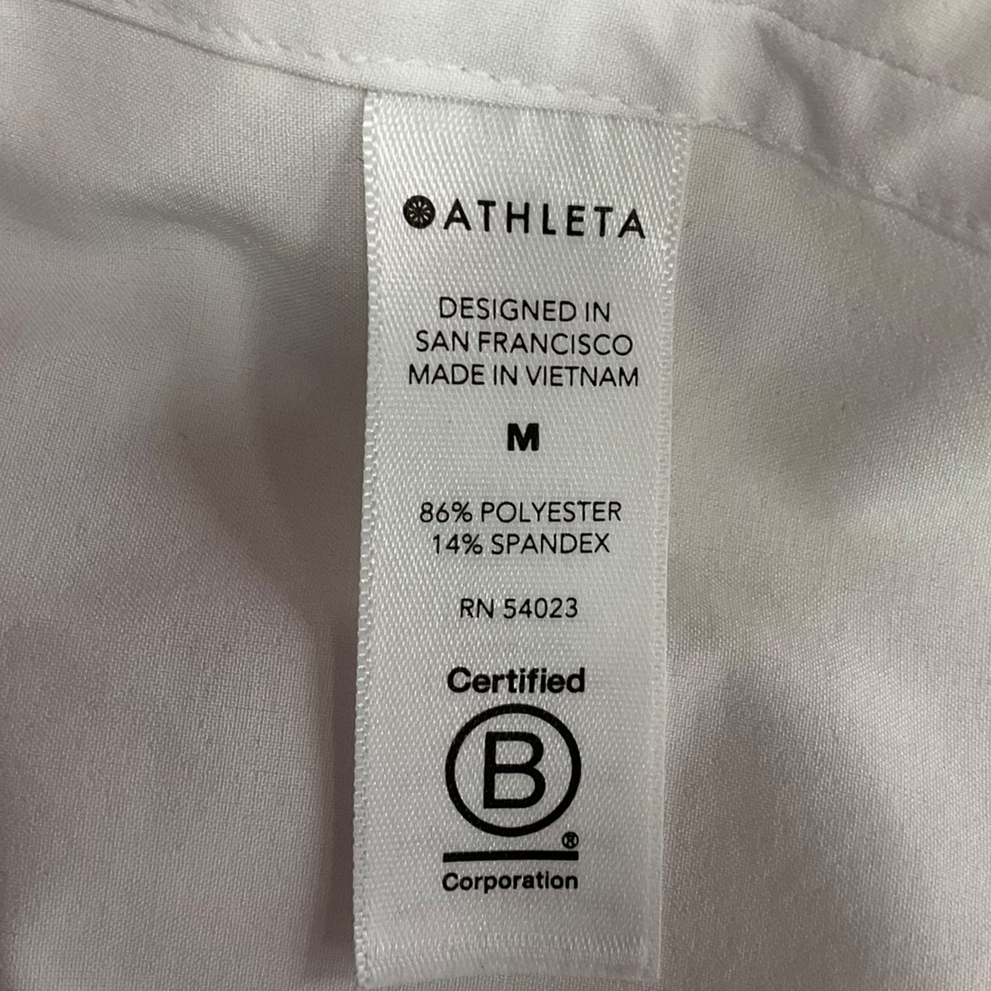 Athletic Tank Top By Athleta In White, Size: M