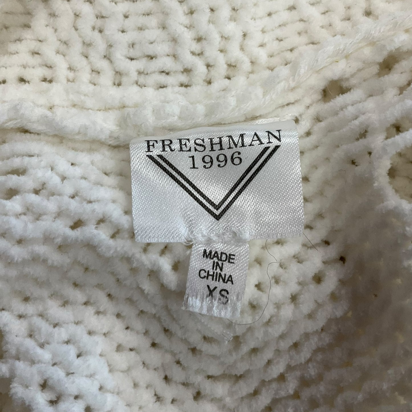 Sweater Cardigan By Freshman In White, Size: Xs