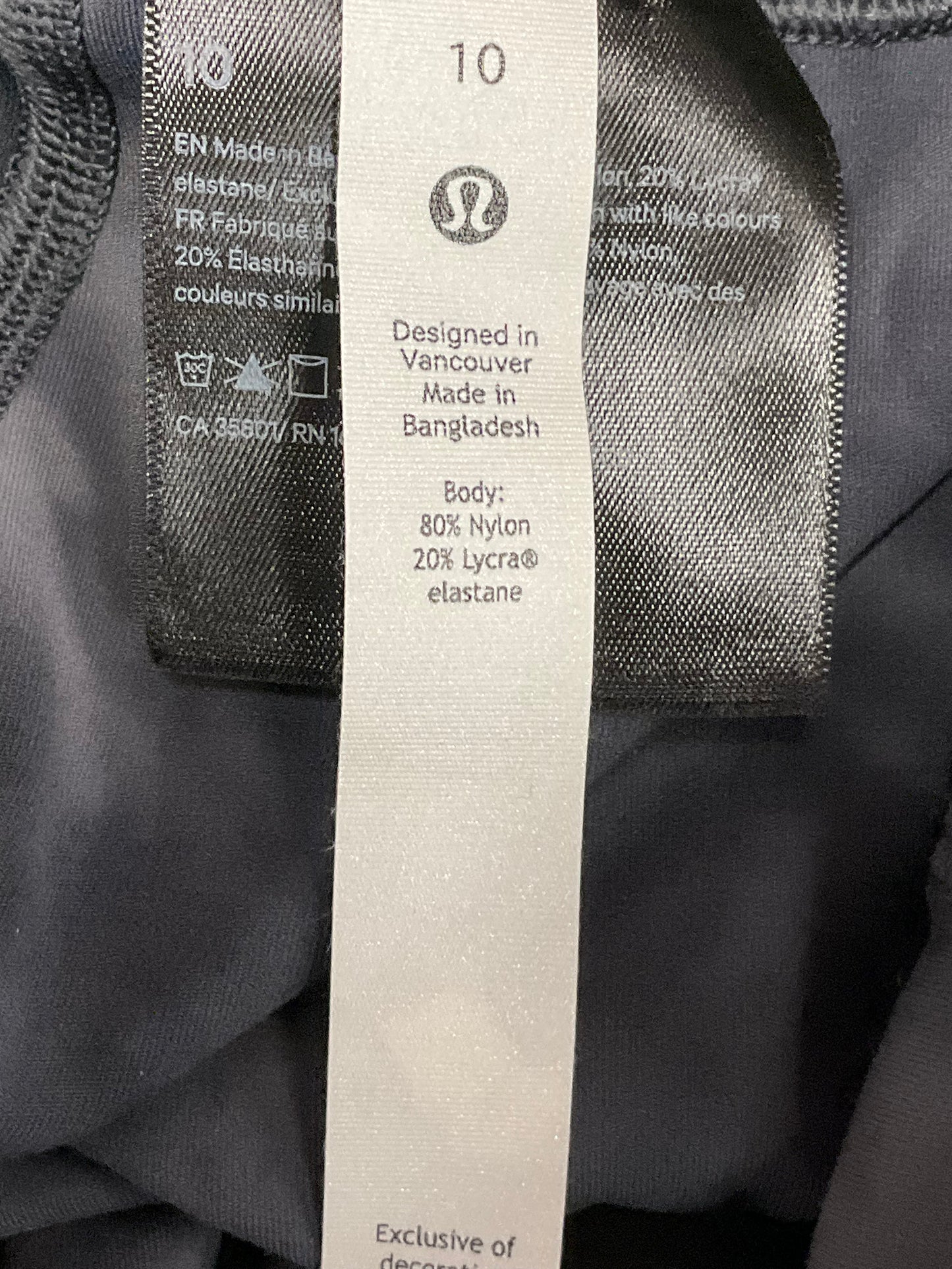 Athletic Leggings By Lululemon In Grey, Size: 12