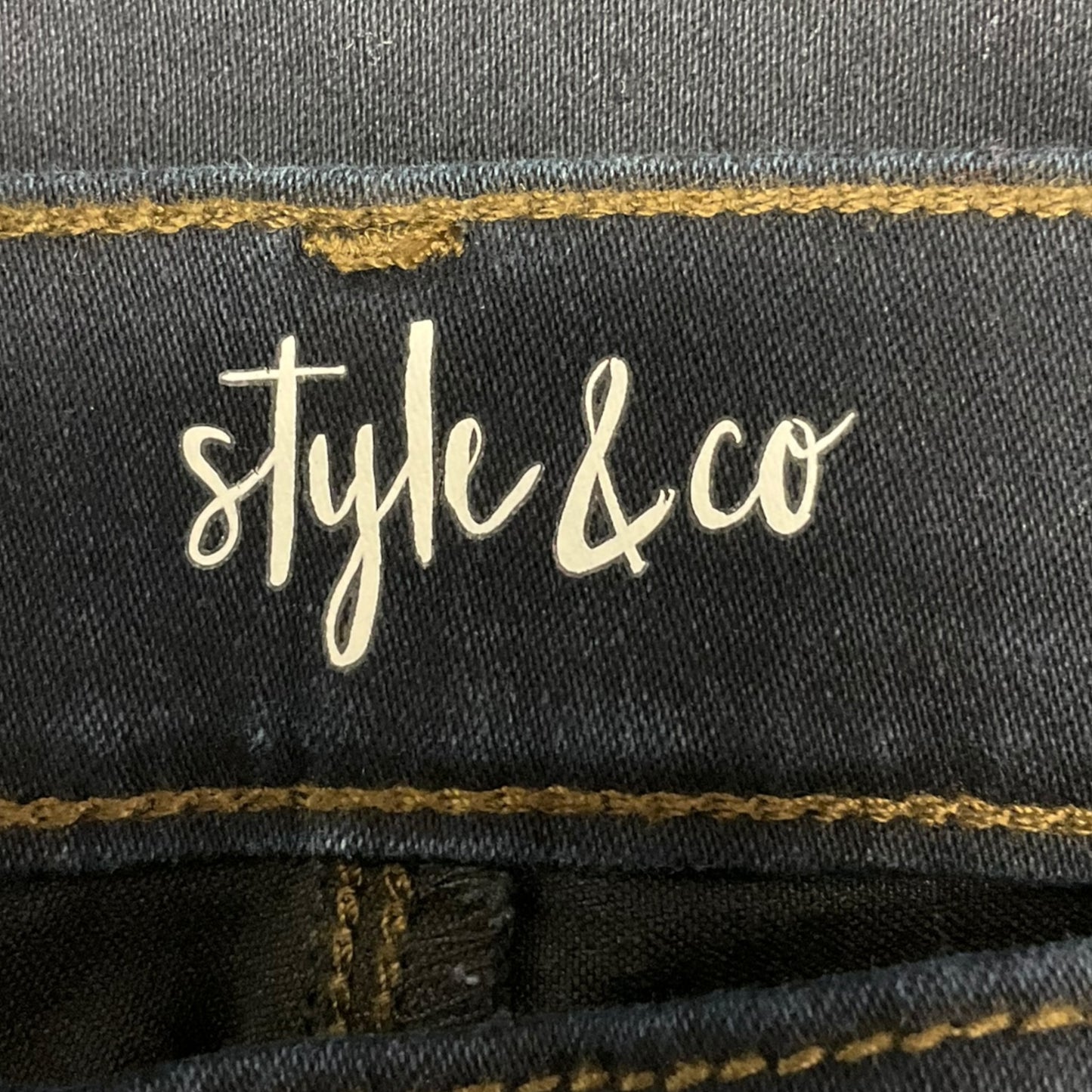 Jeans Boot Cut By Style And Company In Blue Denim, Size: 12