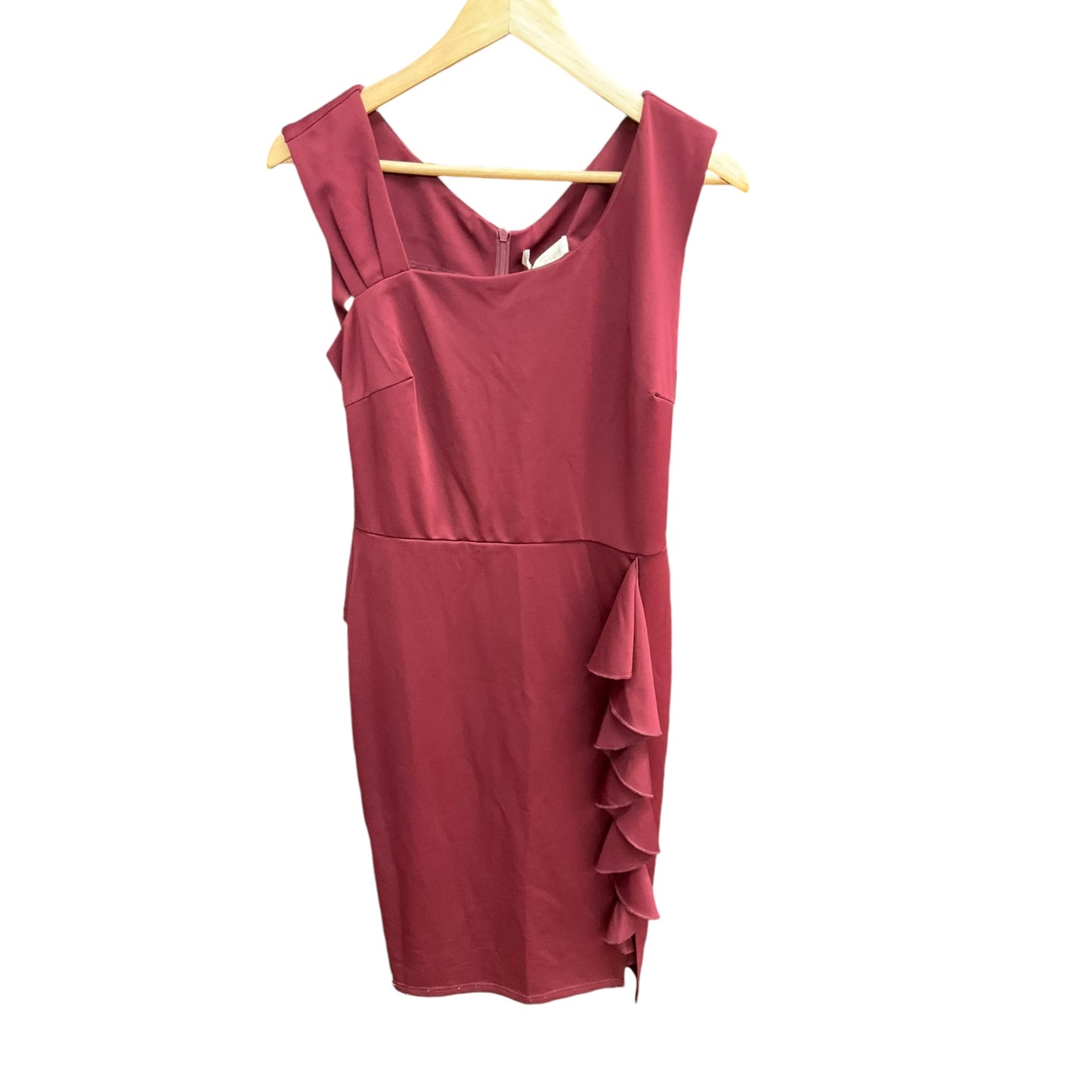 Dress Casual Midi By Clothes Mentor In Red, Size: L