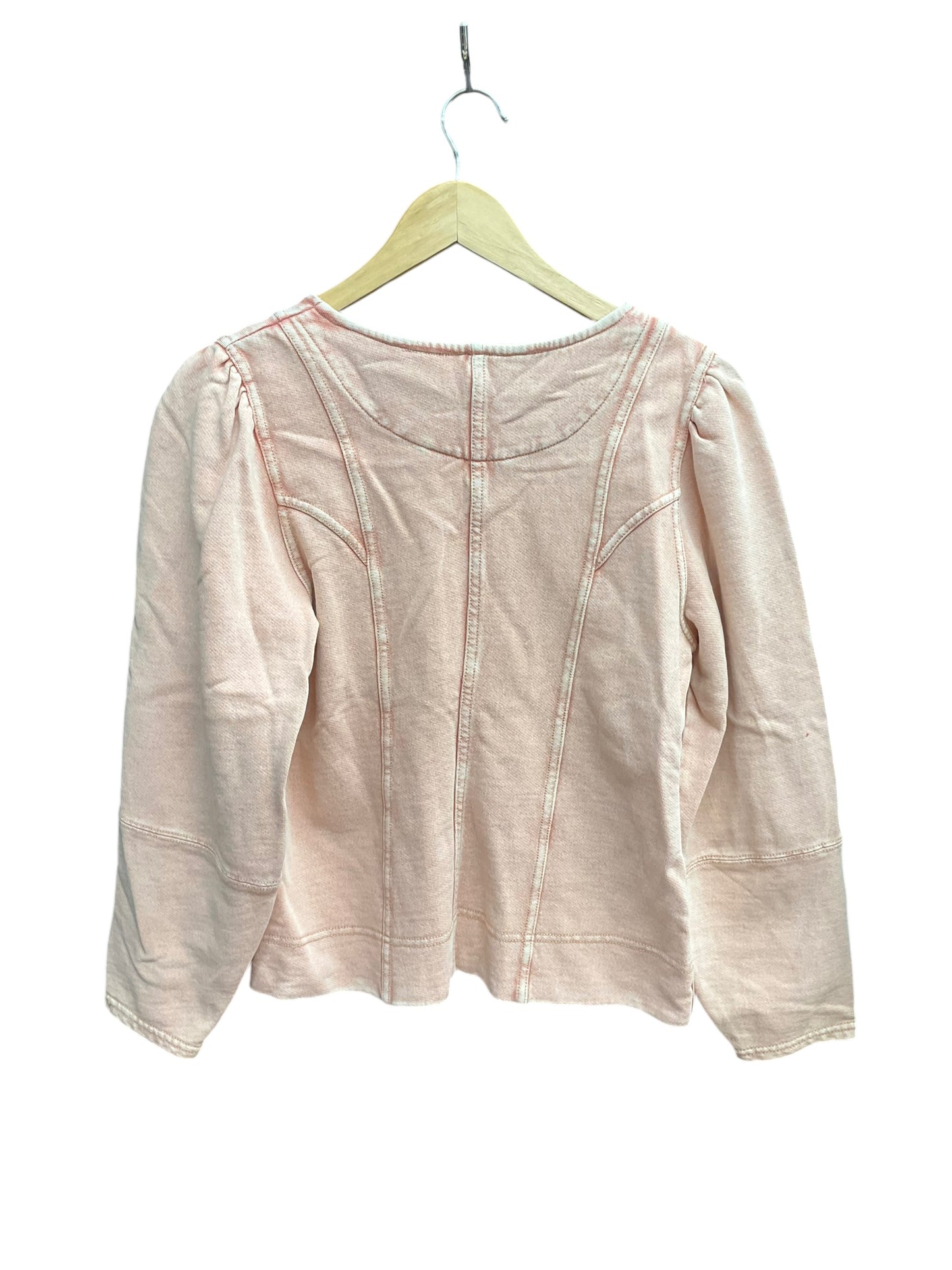 Top Long Sleeve By Maeve In Pink, Size: M