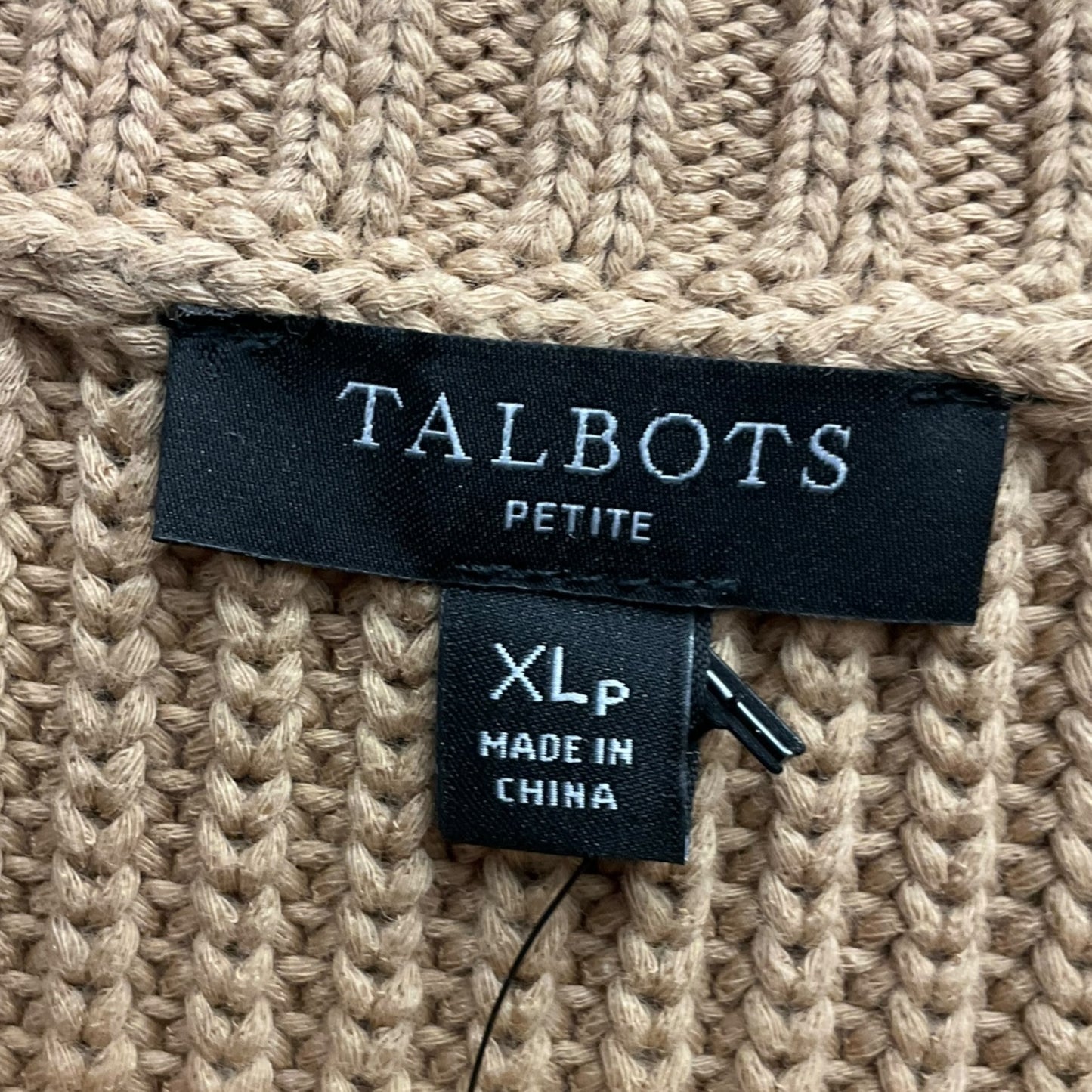 Vest Sweater By Talbots In Tan, Size: Xlp