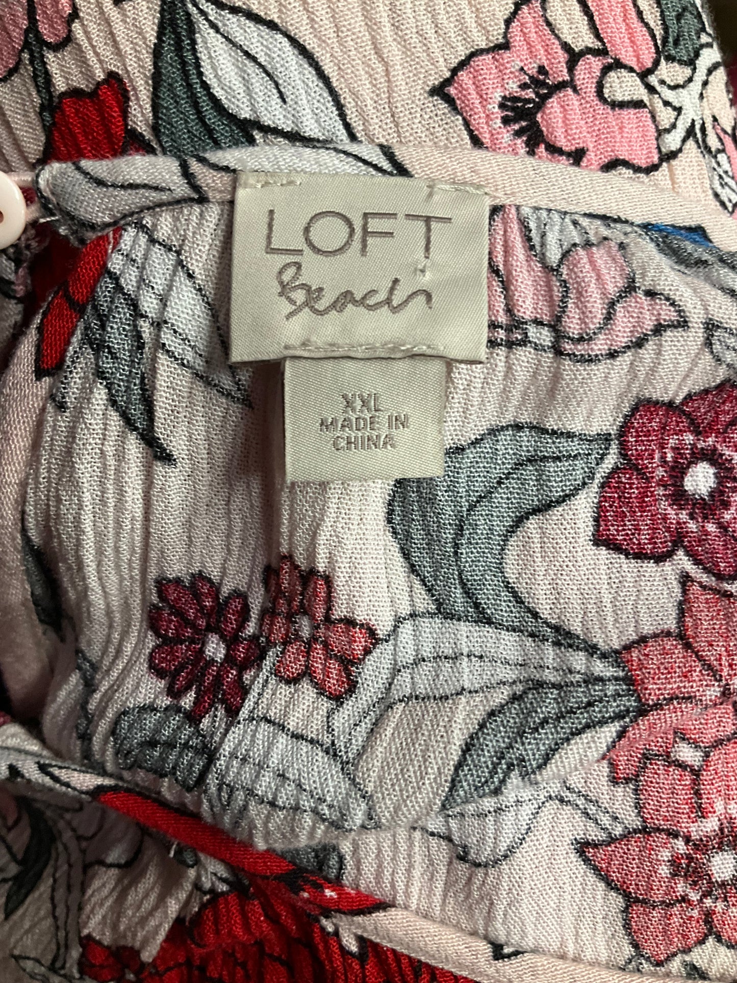 Floral Print Romper Loft, Size Xxl