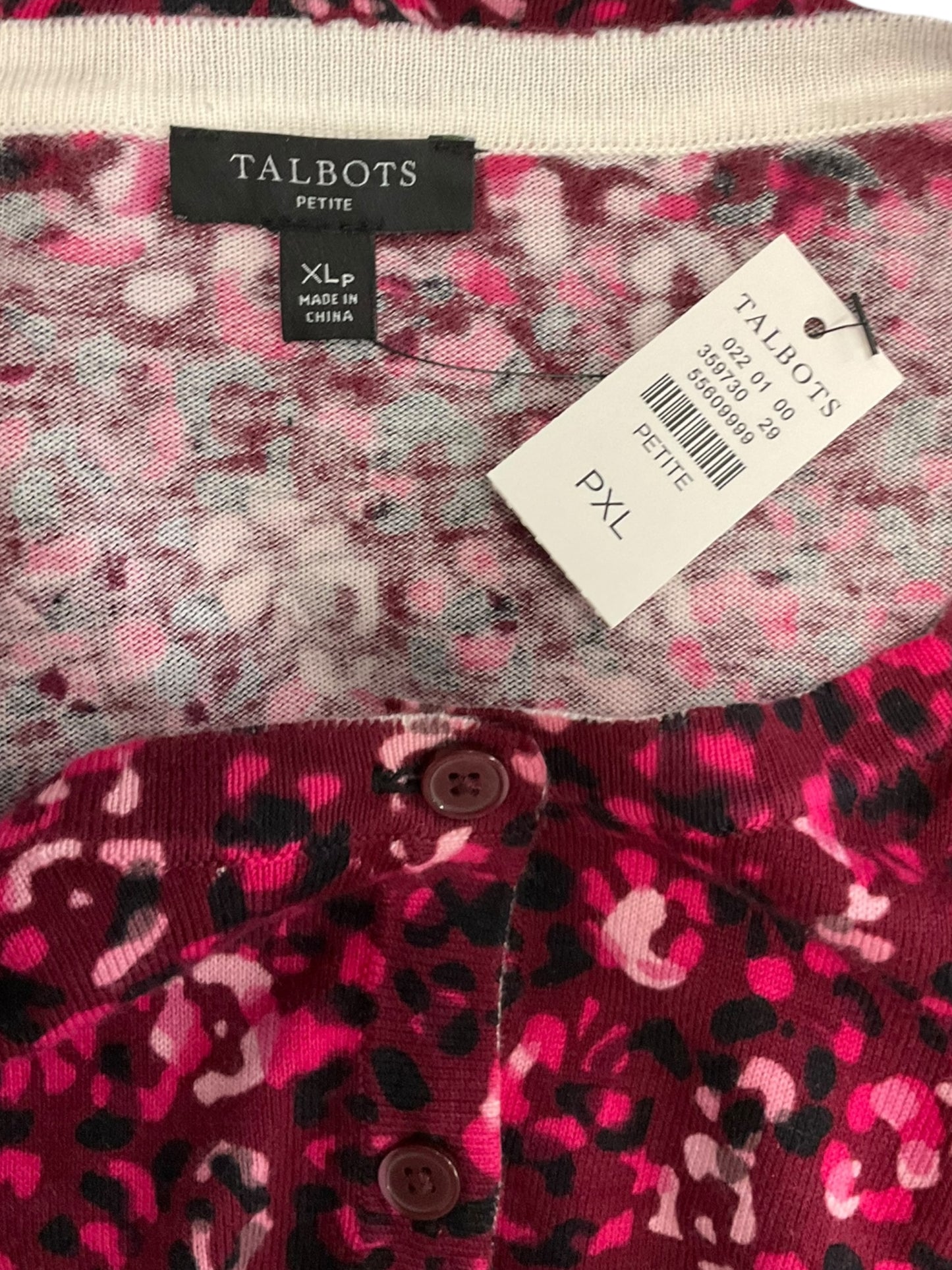 Cardigan By Talbots In Multi-colored, Size: Xl