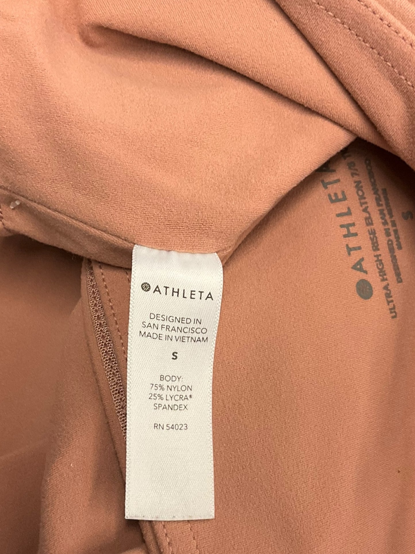 Athletic Leggings By Athleta In Pink, Size: S