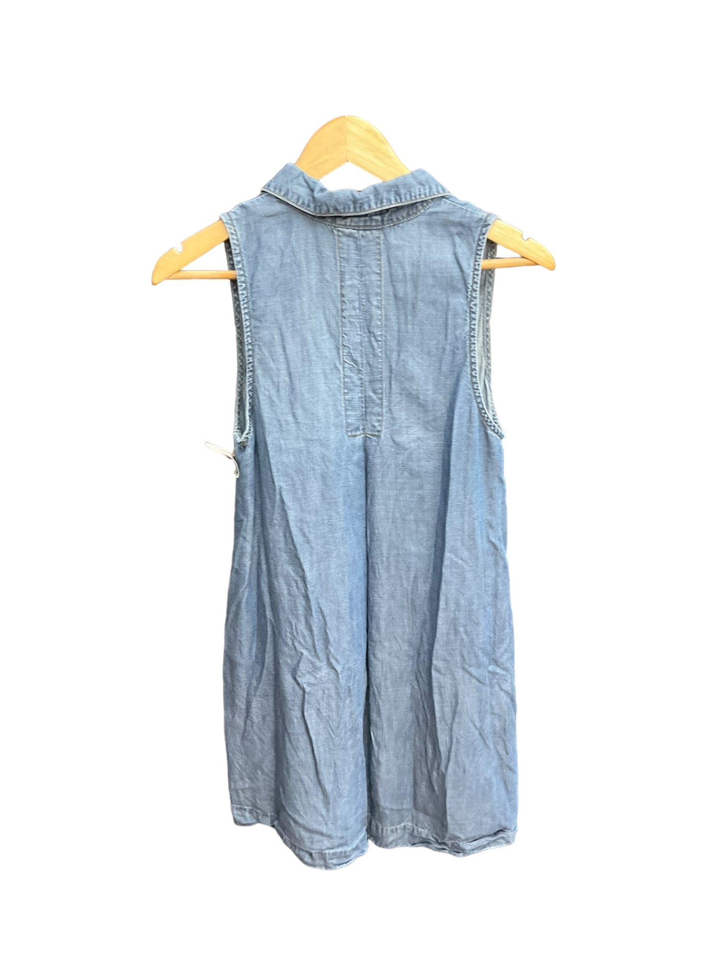 Blue Denim Dress Casual Short Cloth & Stone, Size Xs