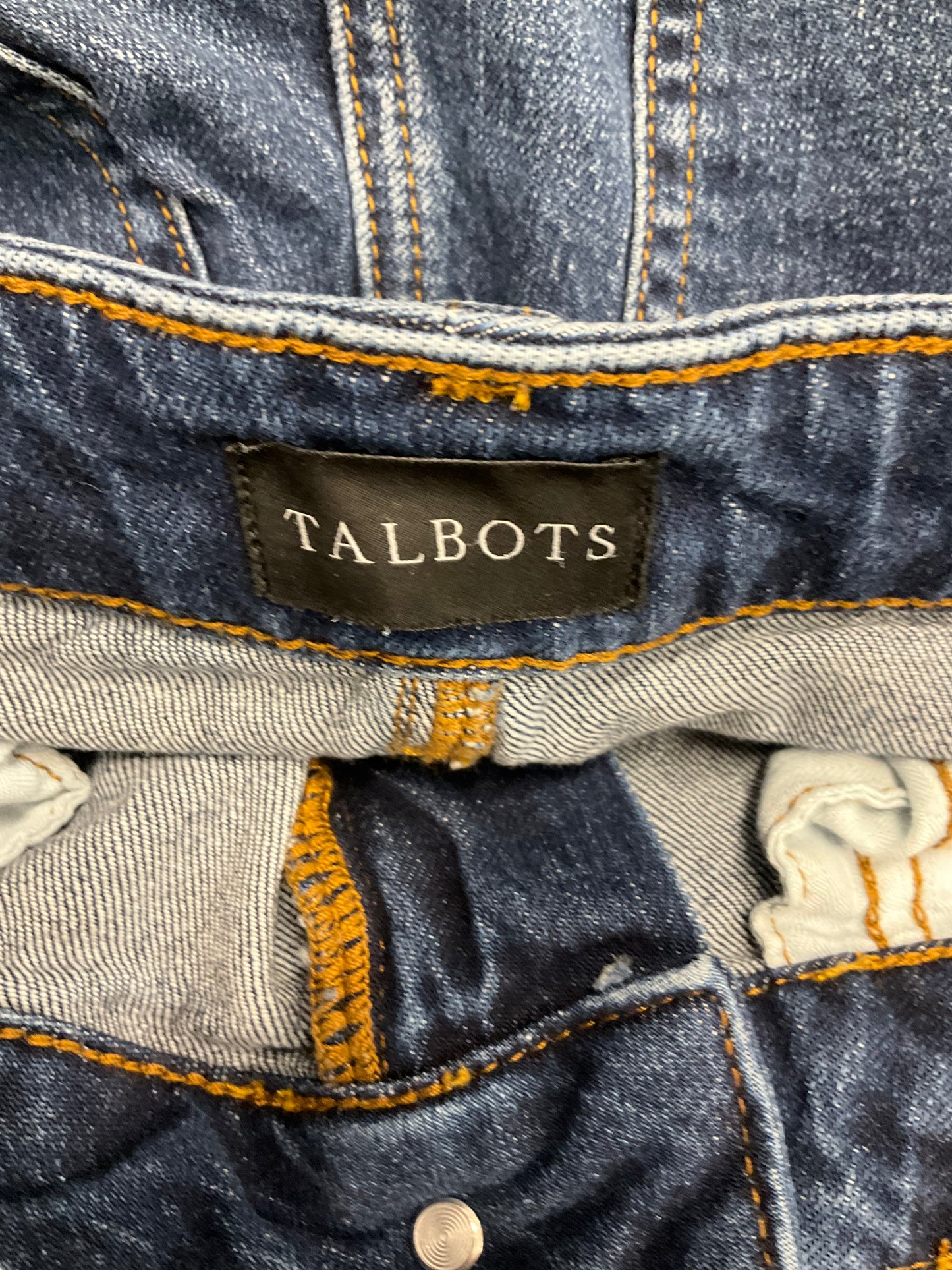 Jeans Flared By Talbots In Blue Denim, Size: 6