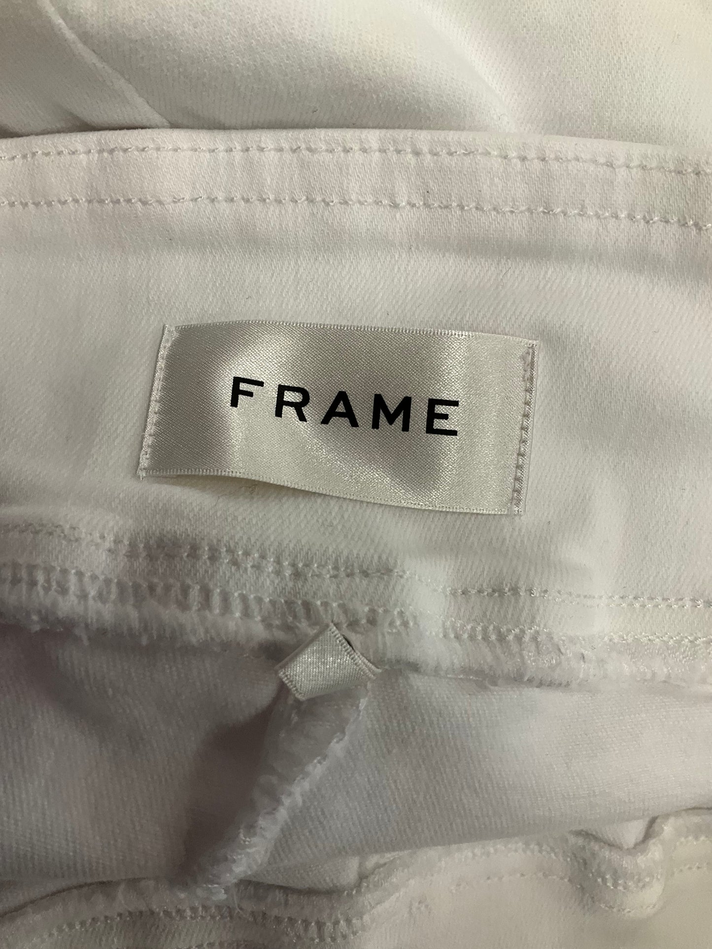 Pants Wide Leg By Frame In White, Size: 2