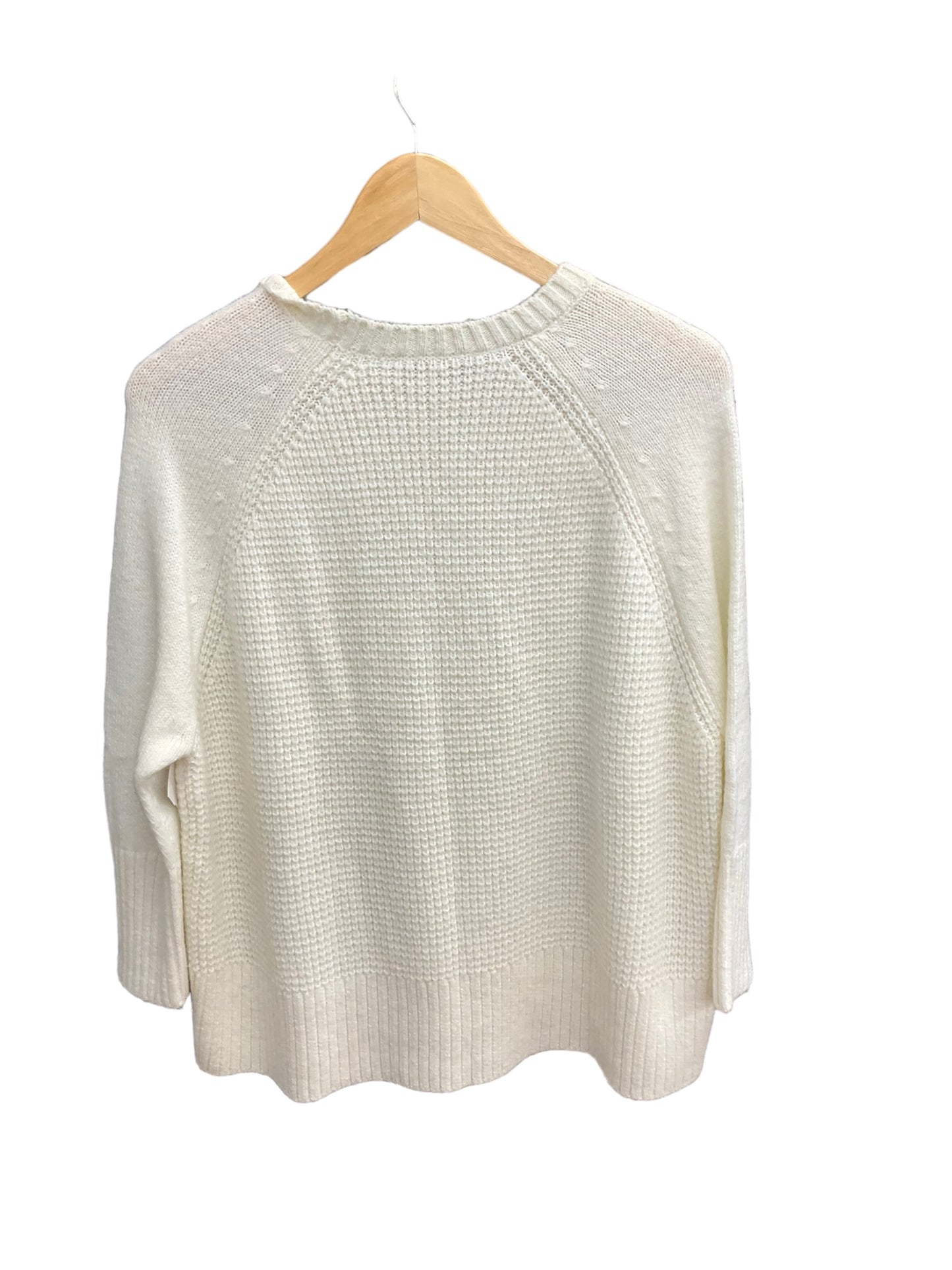 Sweater By Loft In White, Size: M