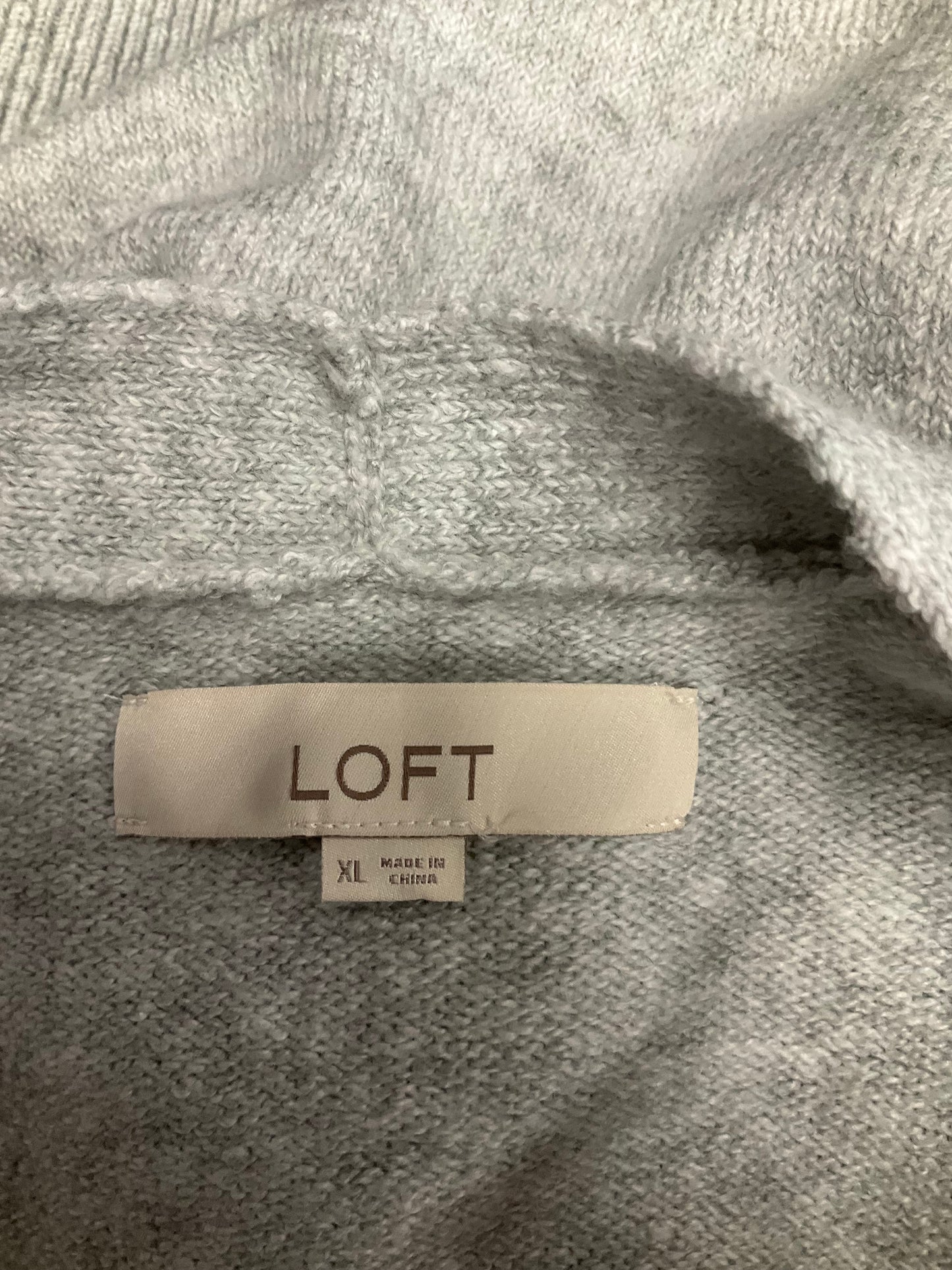 Cardigan By Loft In Grey, Size: Xl