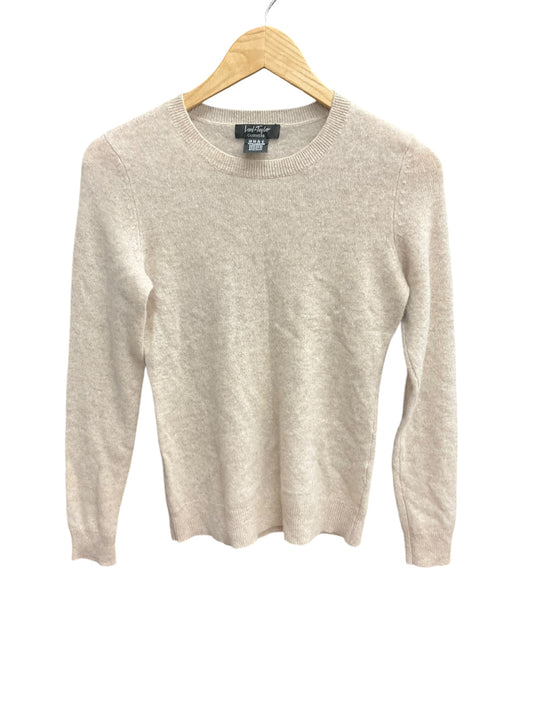 Sweater Cashmere By Lord And Taylor In Tan, Size: Xs