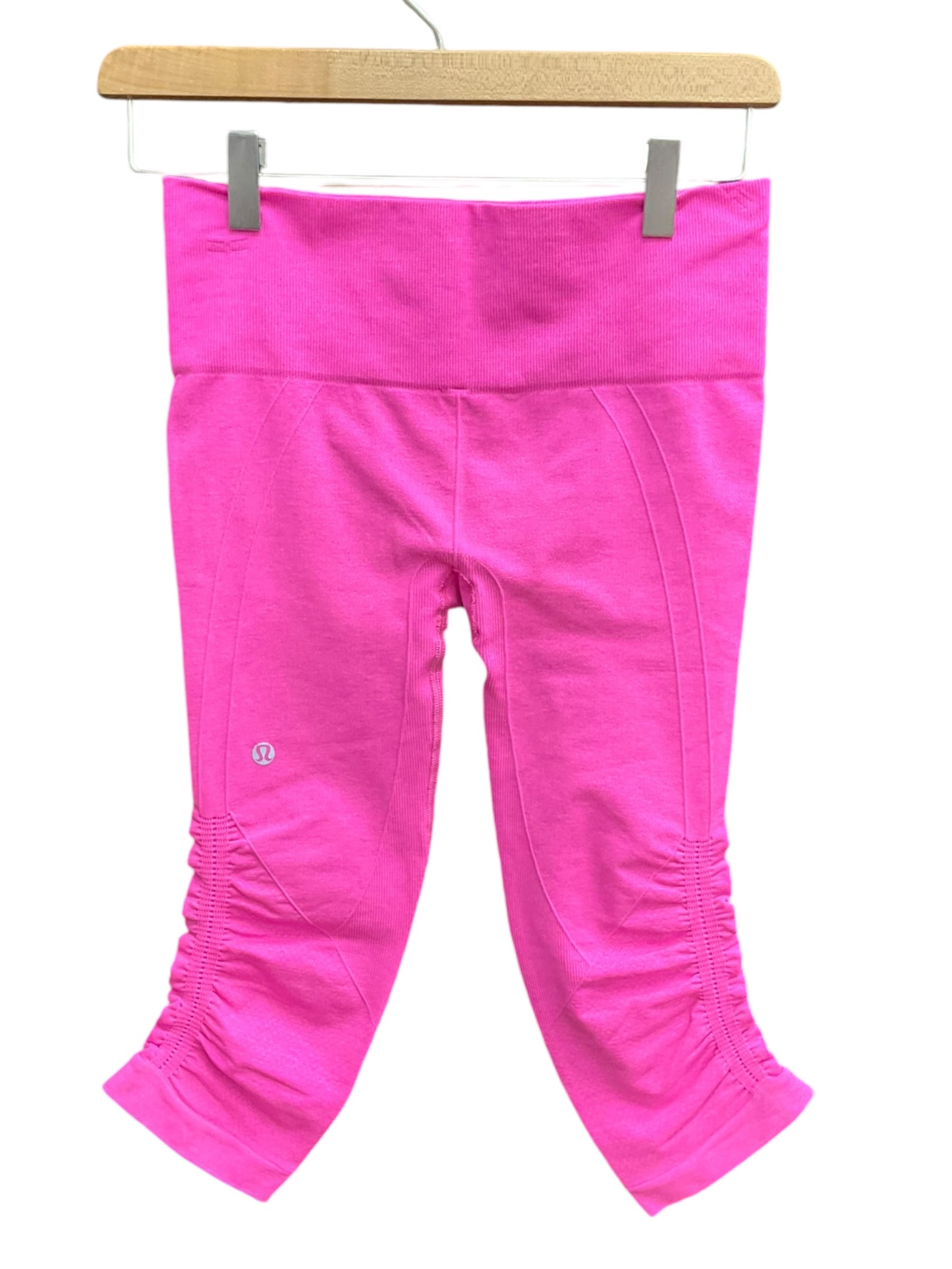 Athletic Leggings Capris By Lululemon In Pink, Size: S