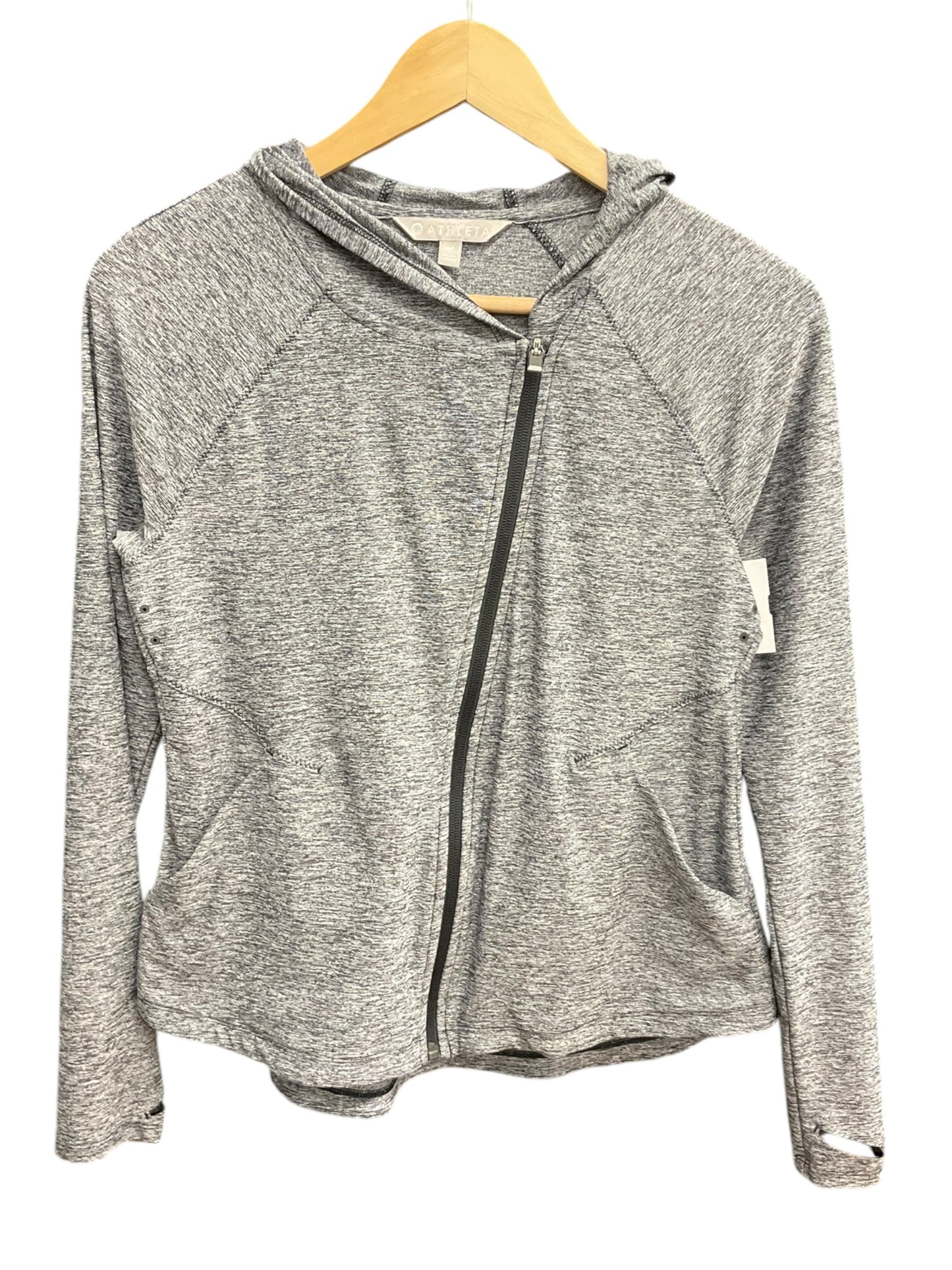 Athletic Jacket By Athleta In Grey, Size: S