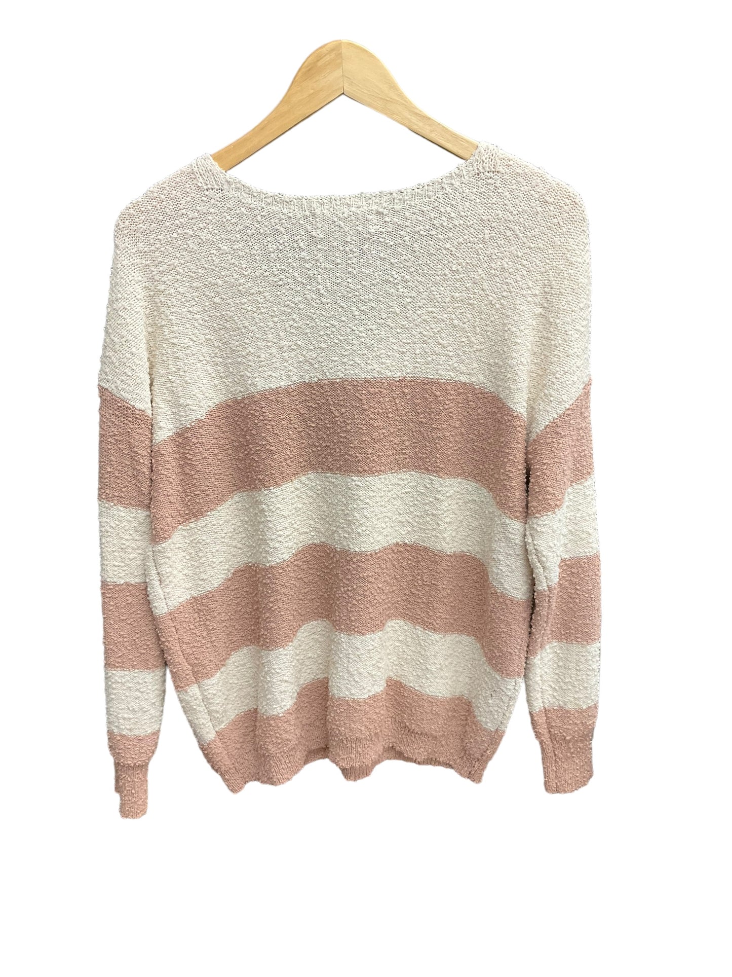 Sweater By Knox Rose In Striped Pattern, Size: M