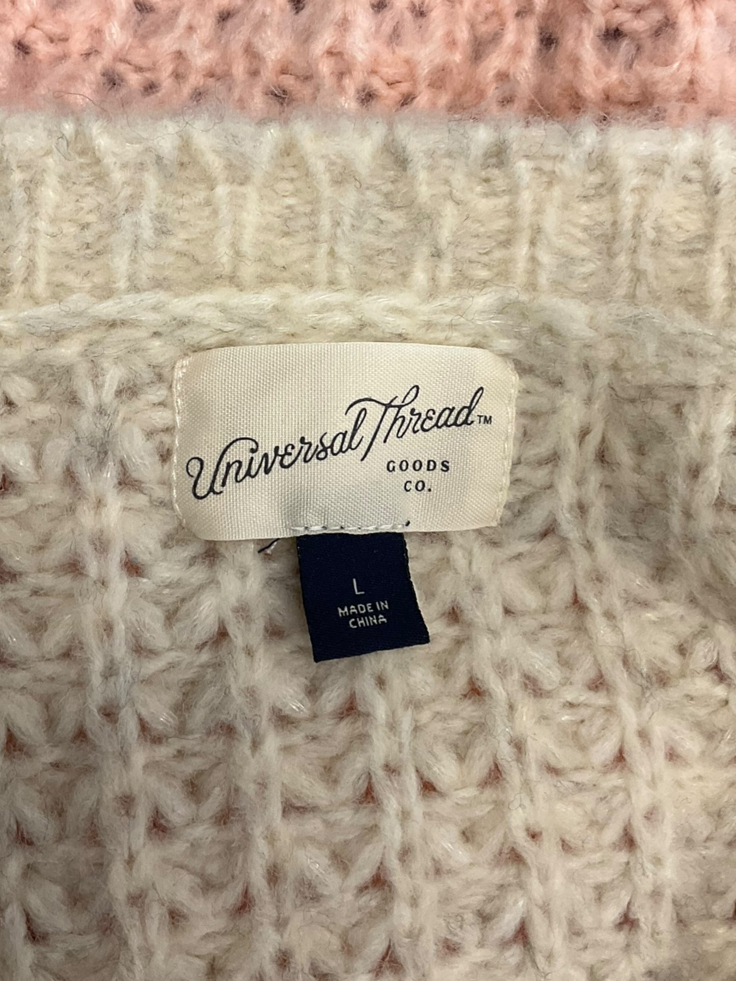 Sweater By Universal Thread In Striped Pattern, Size: L