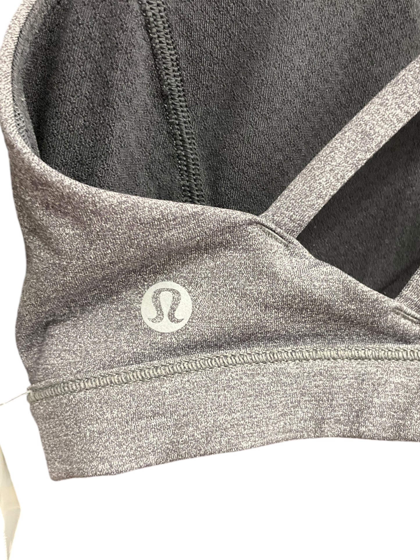 Athletic Bra By Lululemon In Grey, Size: S