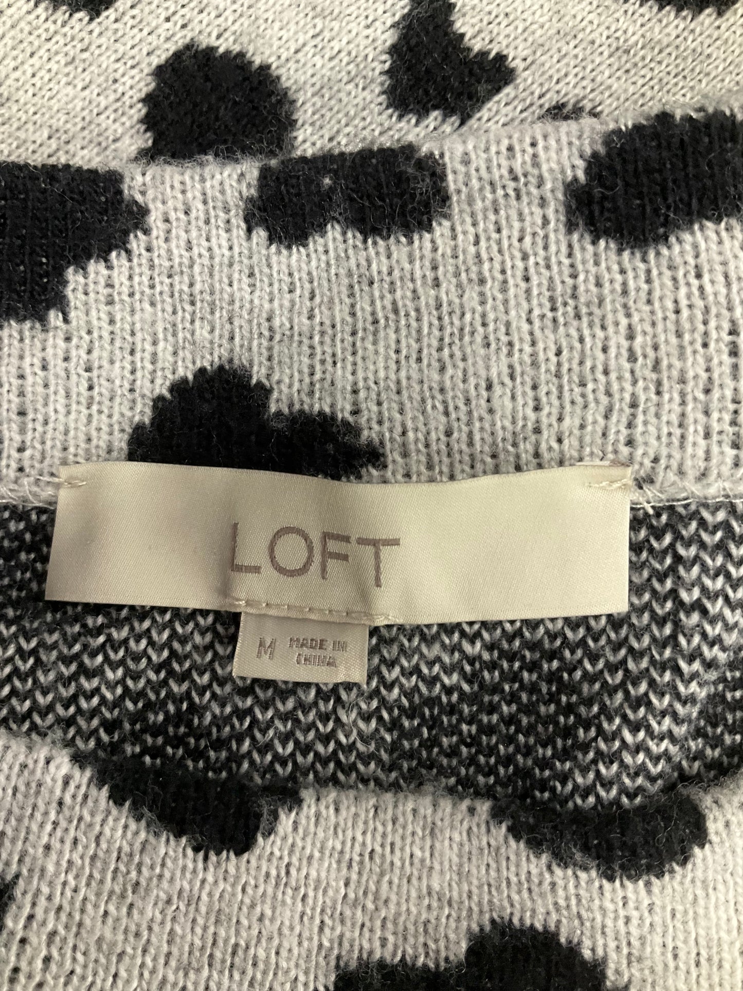 Sweater By Loft In Animal Print, Size: M