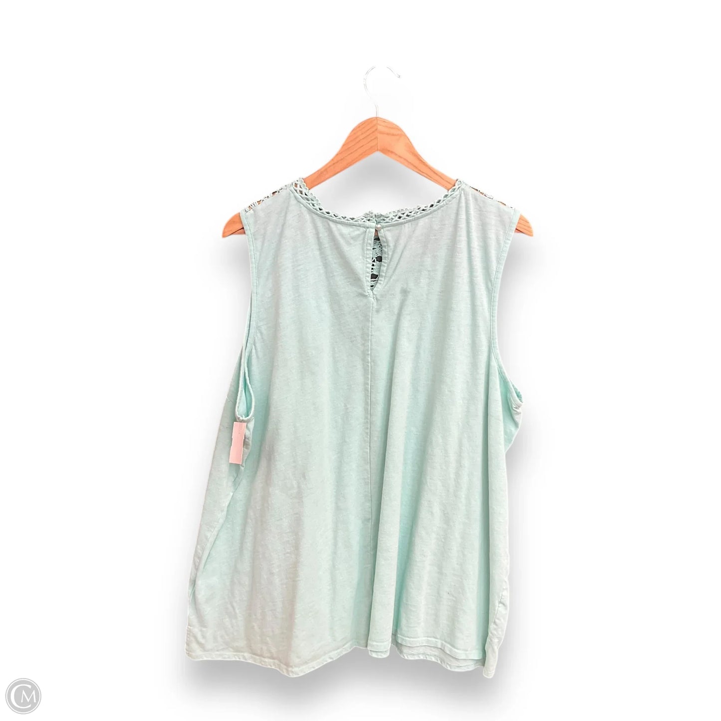 Top Sleeveless By Lane Bryant O In Mint, Size: 3x