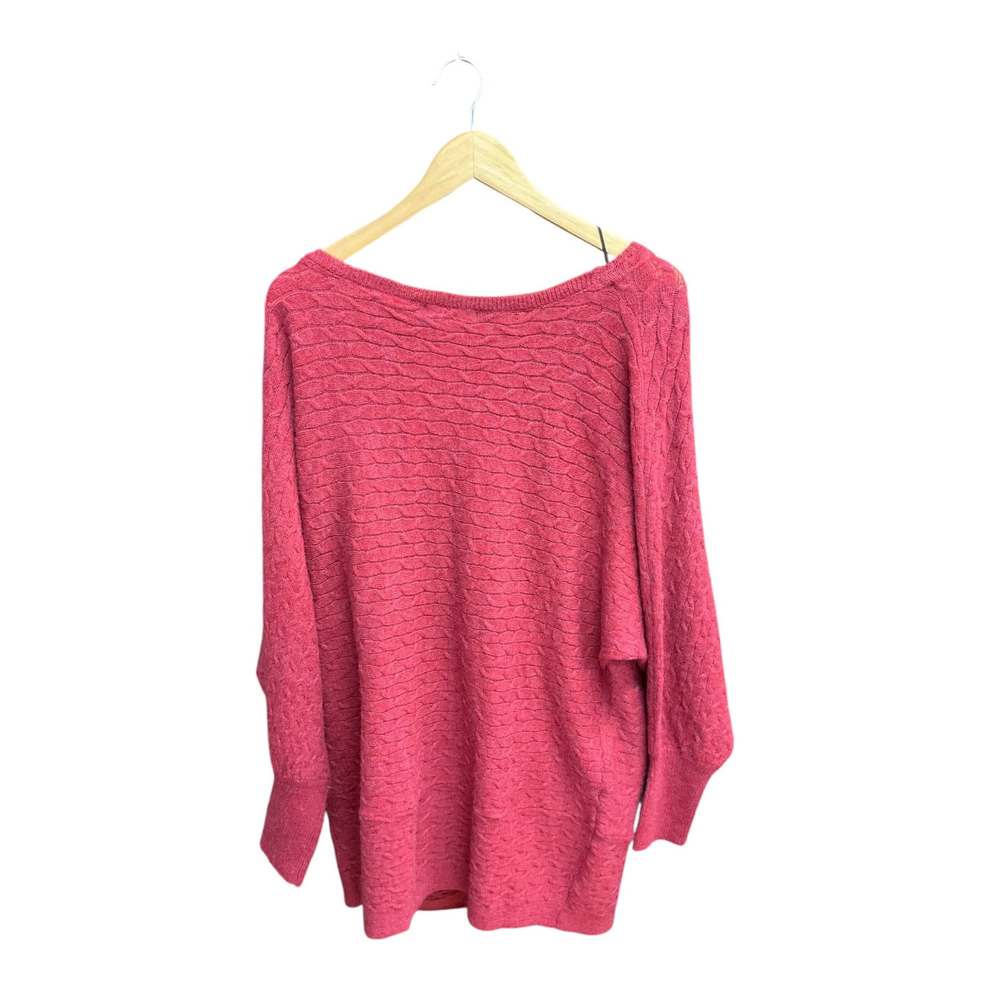 Sweater By Clothes Mentor In Raspberry, Size: 1x