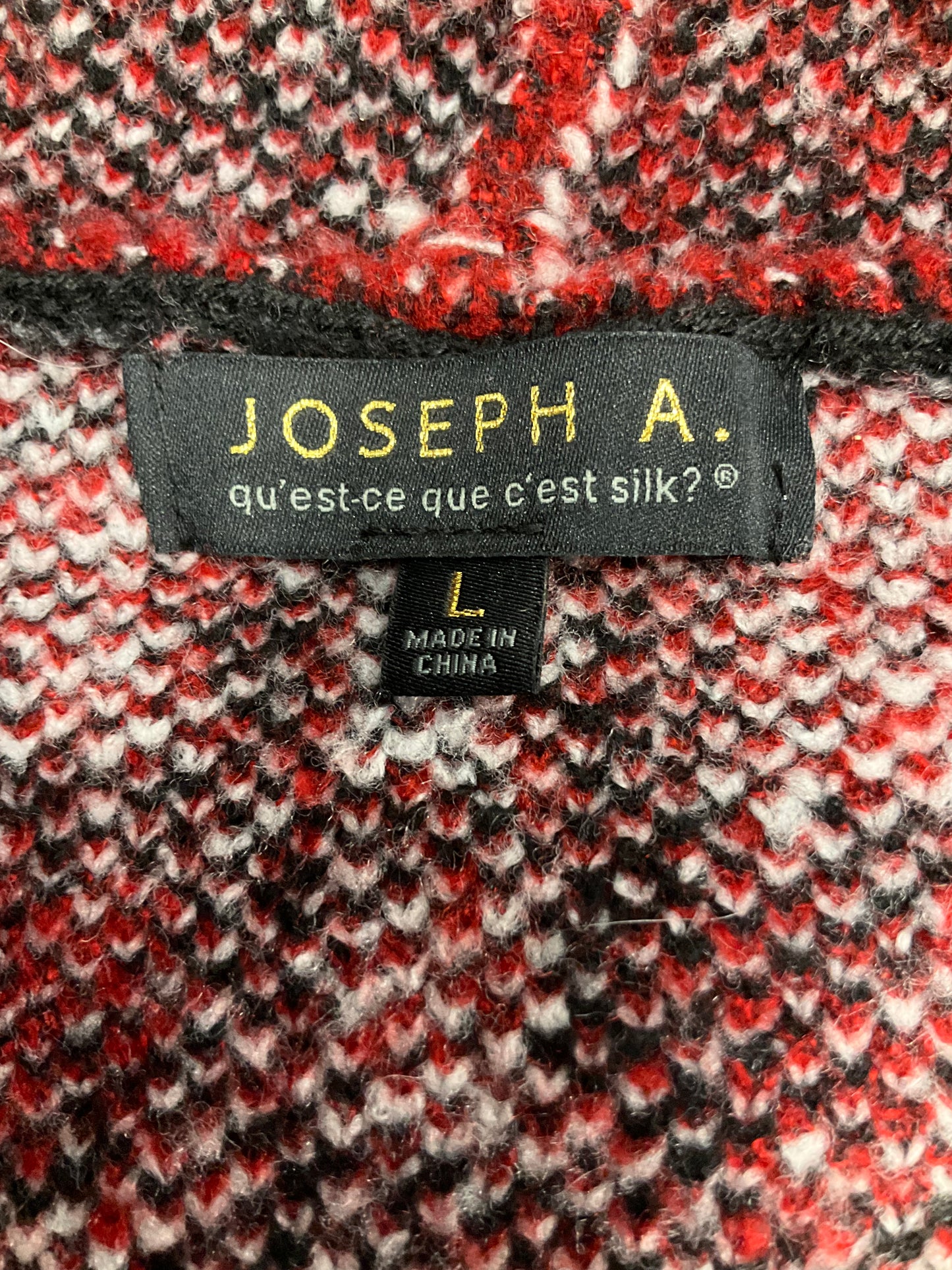 Cardigan By Joseph A In Plaid, Size: L