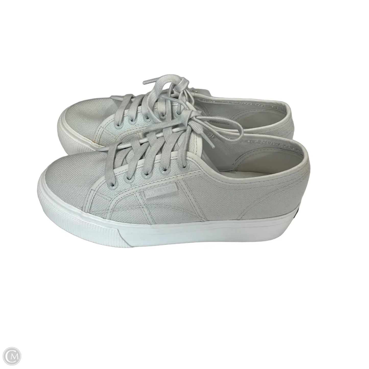 Shoes Sneakers By Superga In Grey, Size: 7.5