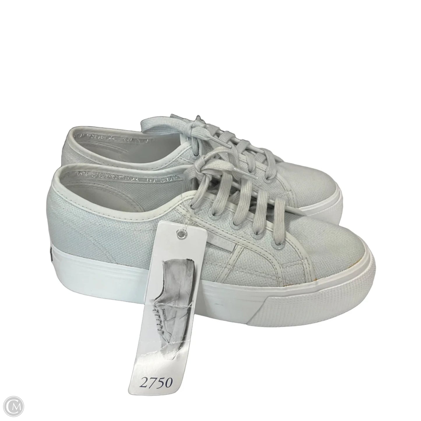 Shoes Sneakers By Superga In Grey, Size: 7.5