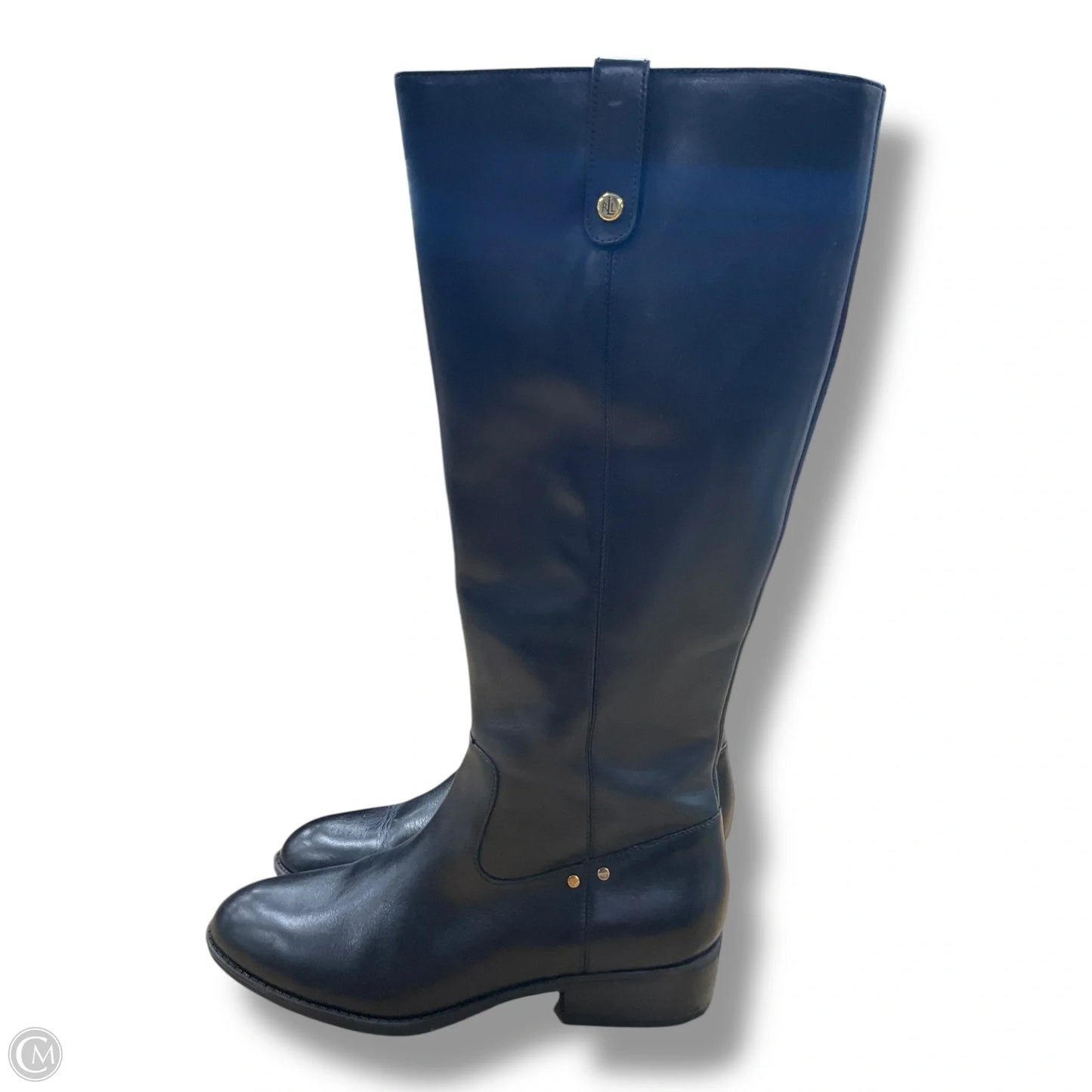 Boots Knee Flats By Ralph Lauren In Black, Size: 8