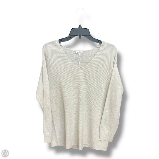 Top Long Sleeve By Ella Moss In Tan, Size: M
