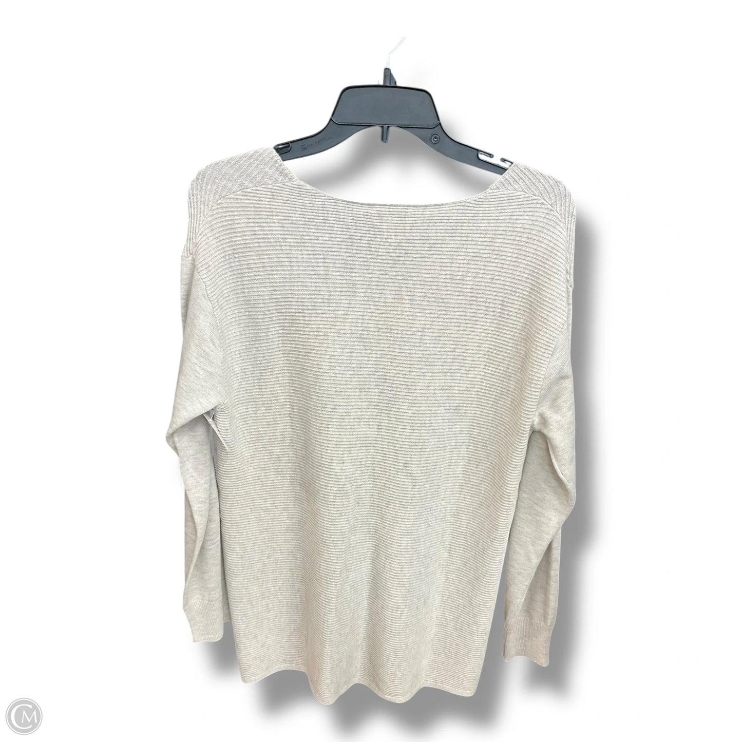 Top Long Sleeve By Ella Moss In Tan, Size: M