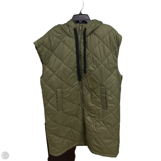 Vest Puffer & Quilted By White Mark In Green, Size: 2x