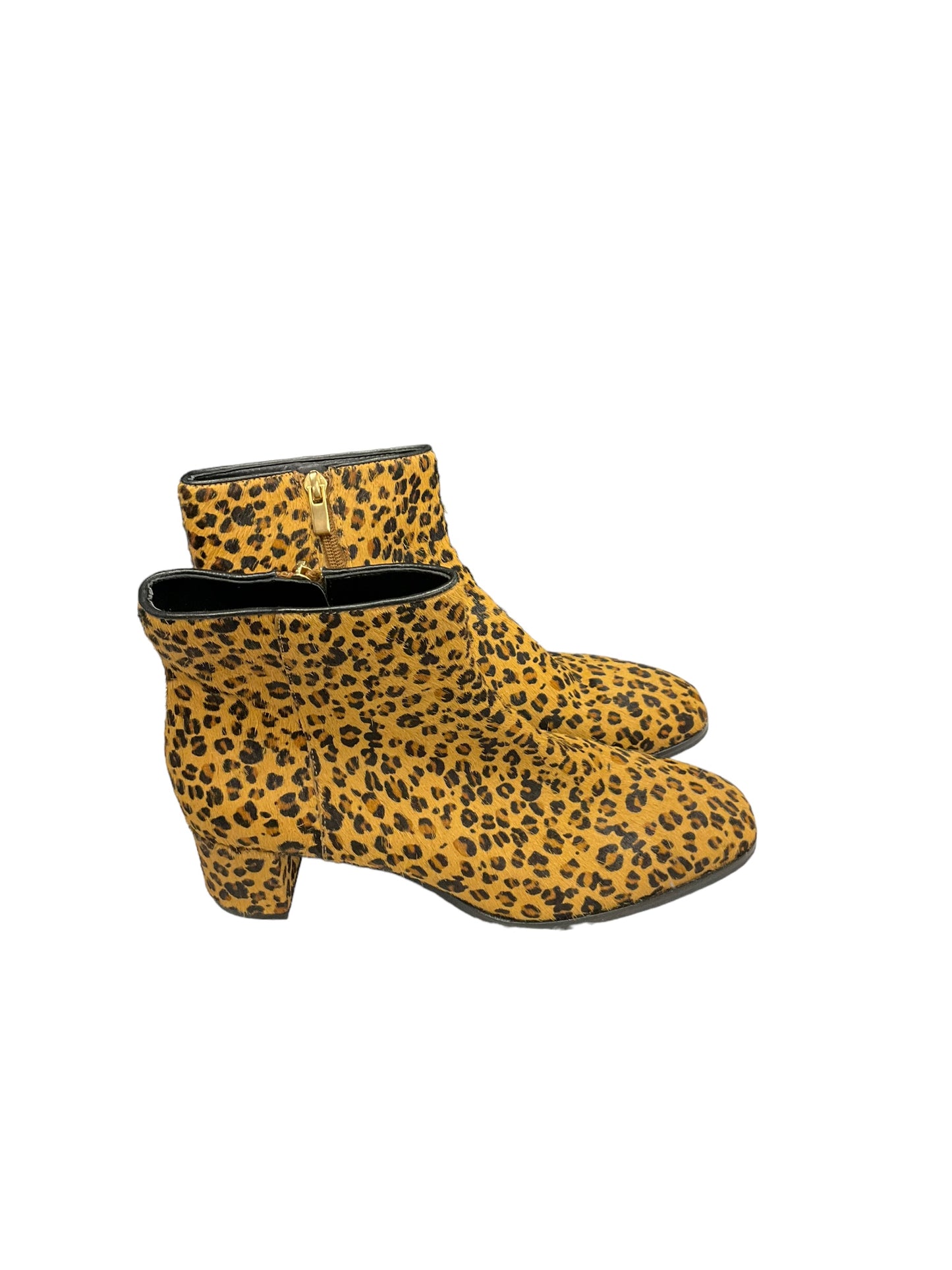 Boots Ankle Heels By Via Spiga In Animal Print, Size: 8