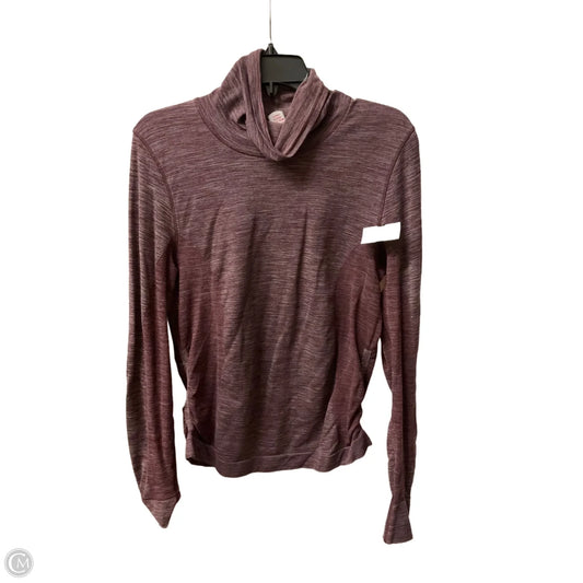 Athletic Top Long Sleeve Collar By Lululemon In Red, Size: 12