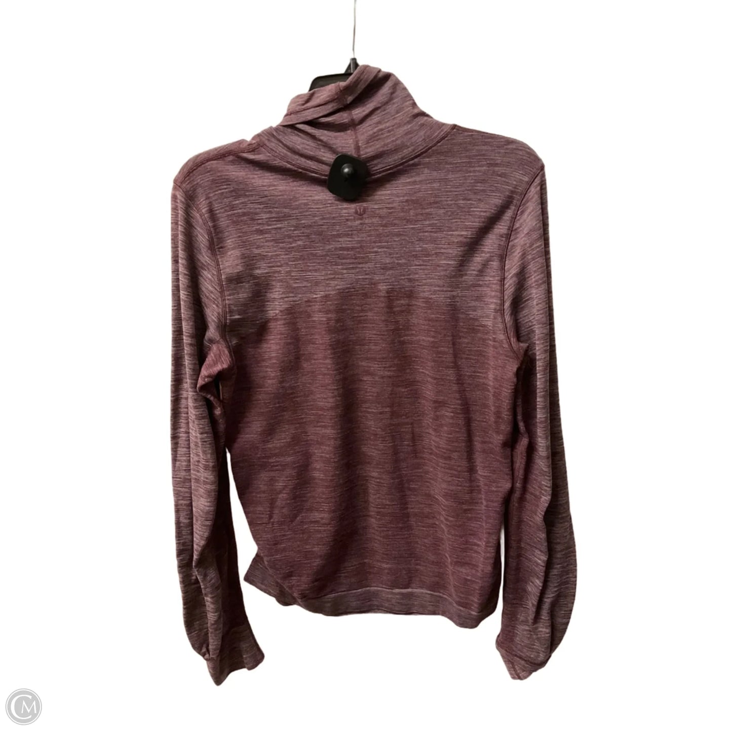 Athletic Top Long Sleeve Collar By Lululemon In Red, Size: 12