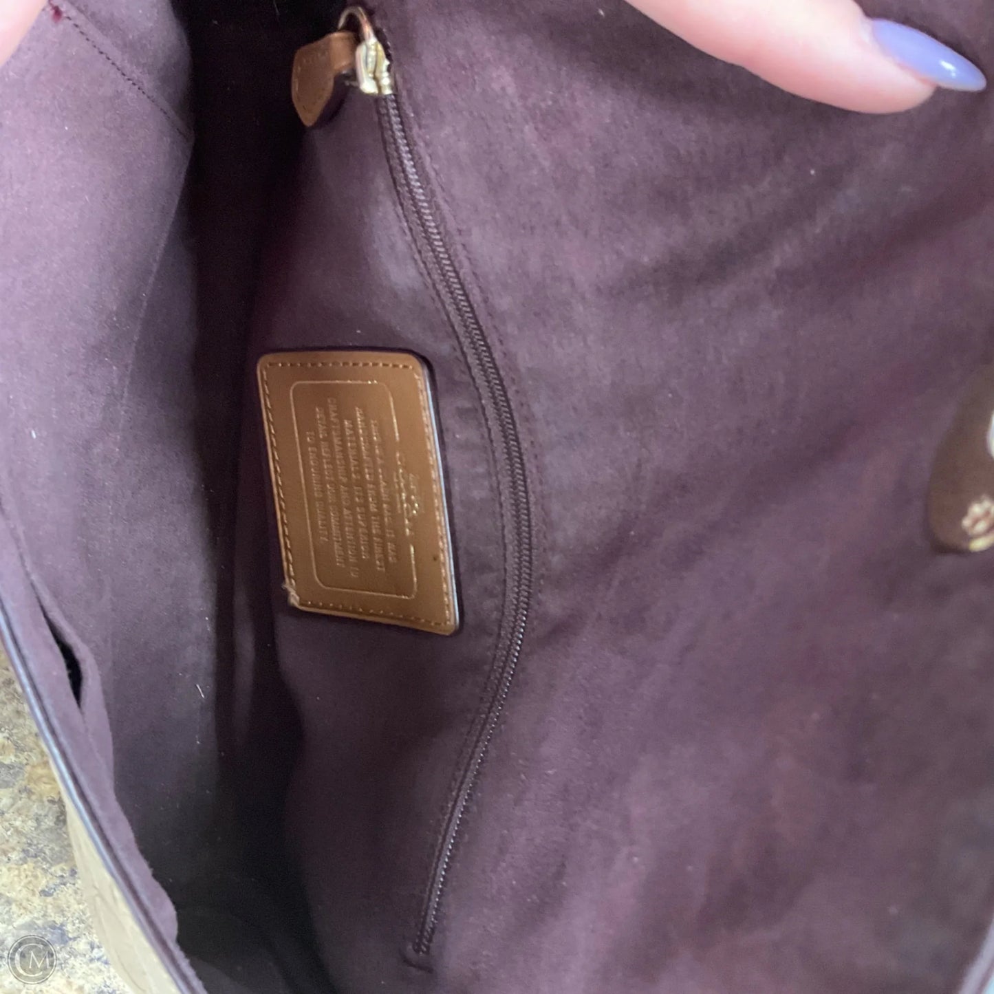 Crossbody Designer By Coach, Size: Medium