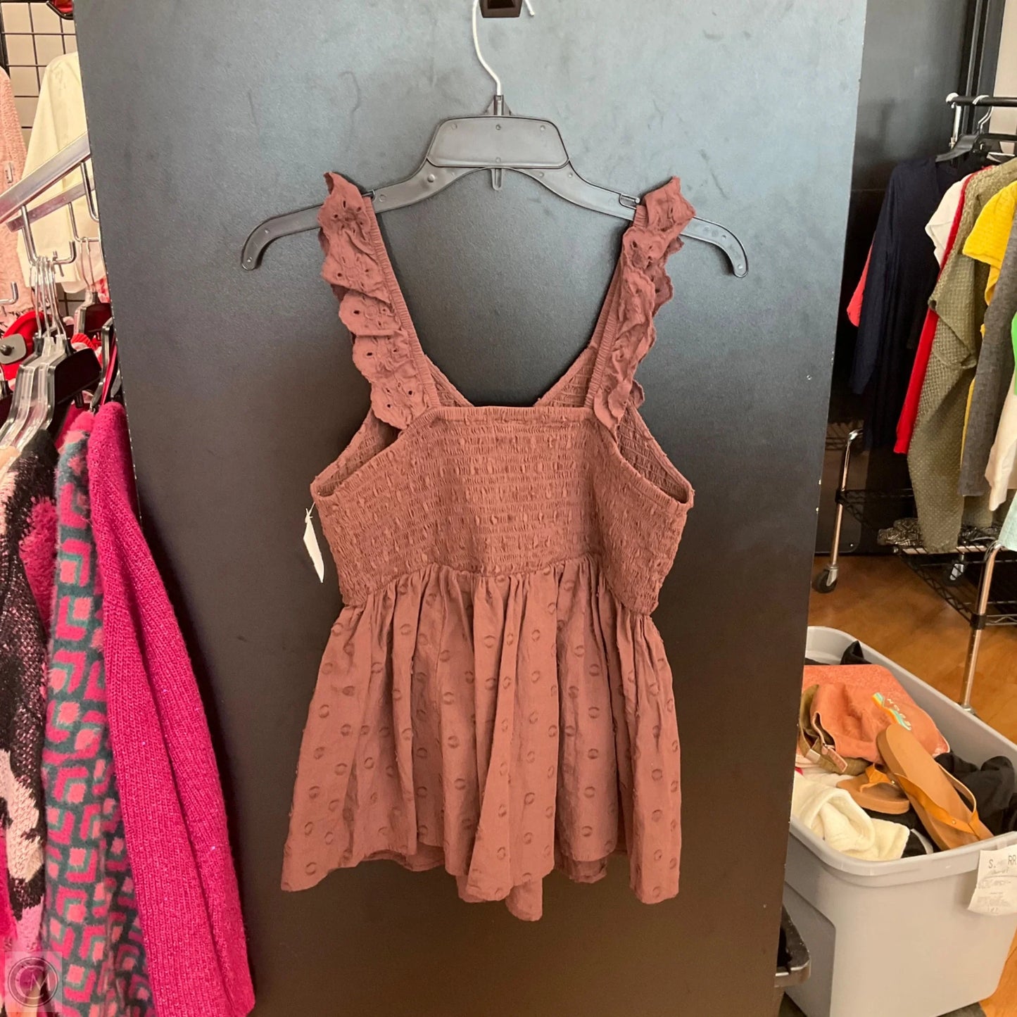 Top Sleeveless By Torrid In Brown, Size: 0