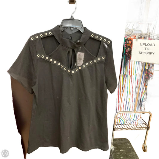 Top Short Sleeve By Torrid In Black, Size: 3x