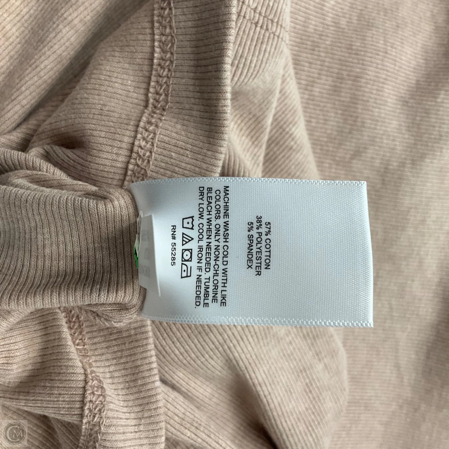 Top Short Sleeve By Express Design Studio In Tan, Size: M