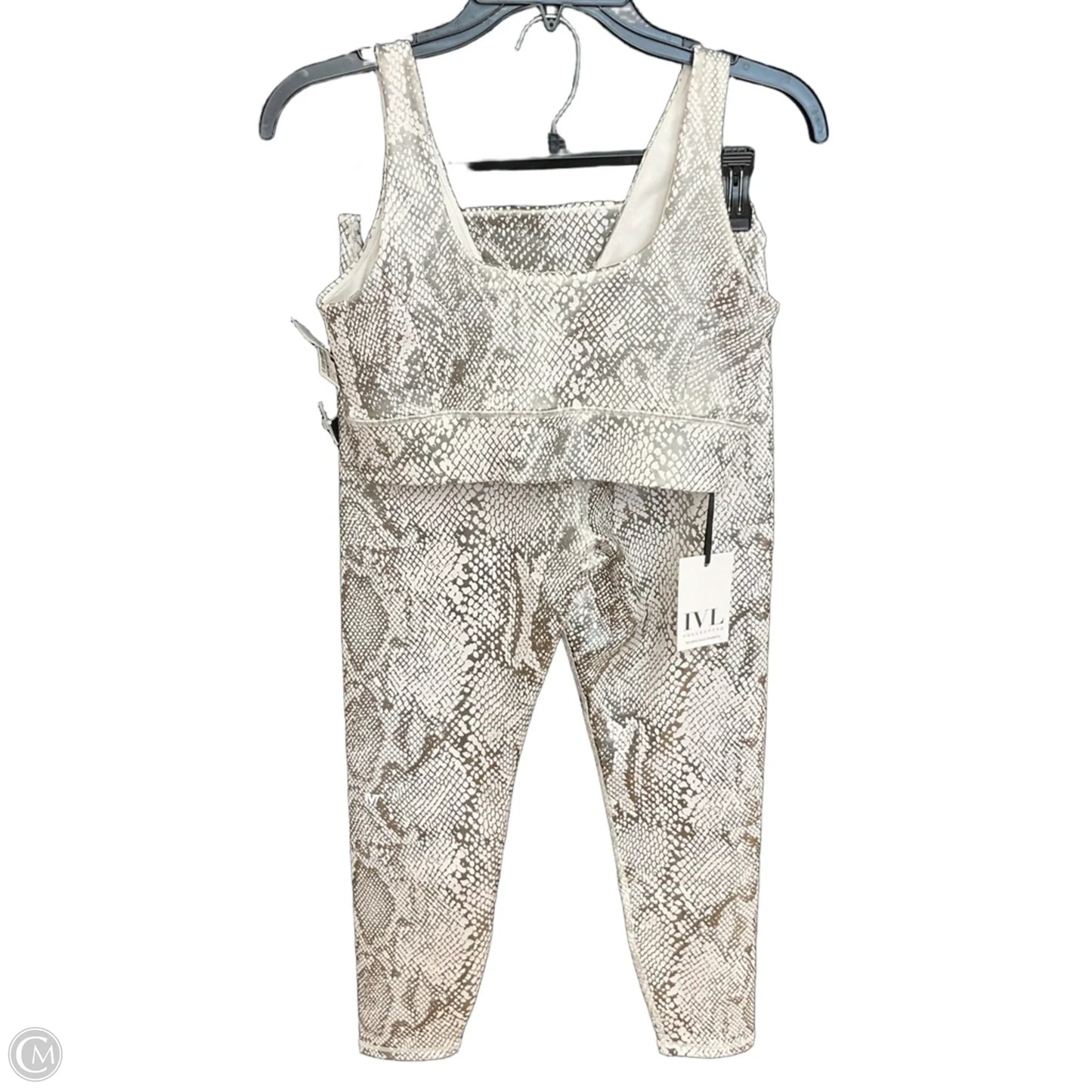Athletic Pants 2pc By Ivl Collective In Animal Print, Size: M