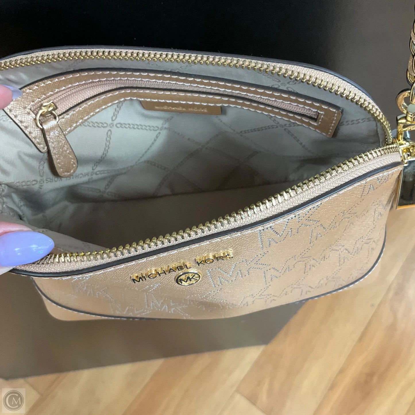 Crossbody Designer By Michael Kors, Size: Medium