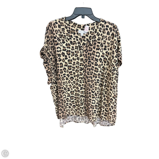 Blouse Short Sleeve By Clothes Mentor In Aqua, Size: 3x