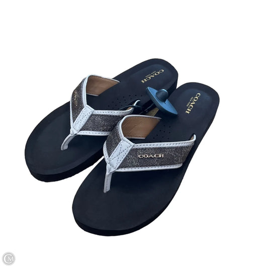 Sandals Flip Flops By Coaco In Brown, Size: 6.5