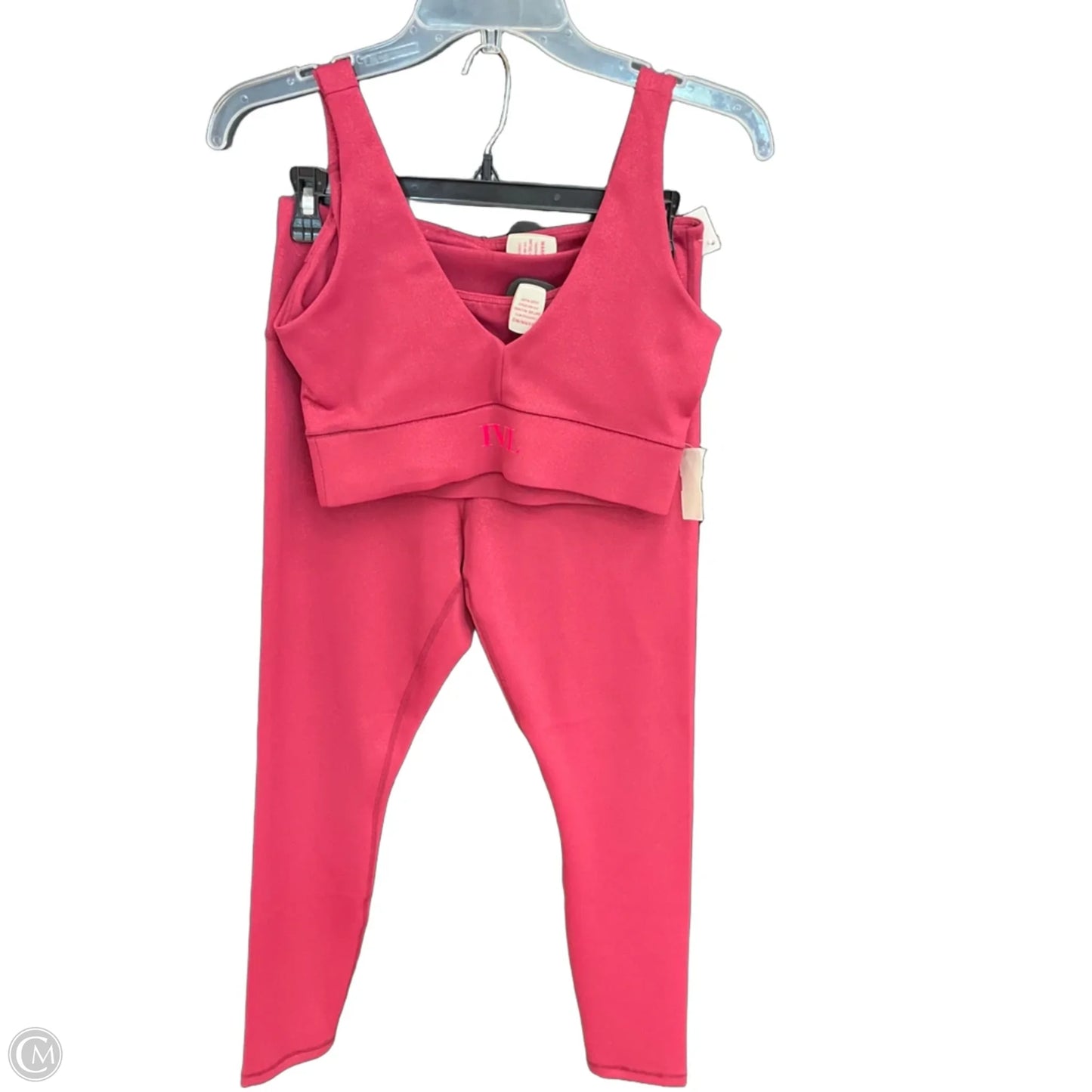 Athletic Pants 2pc By Ivl Collective In Pink & Red, Size: M