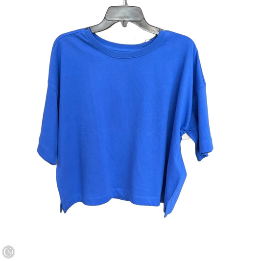 Top Short Sleeve By Loft In Blue, Size: Xl