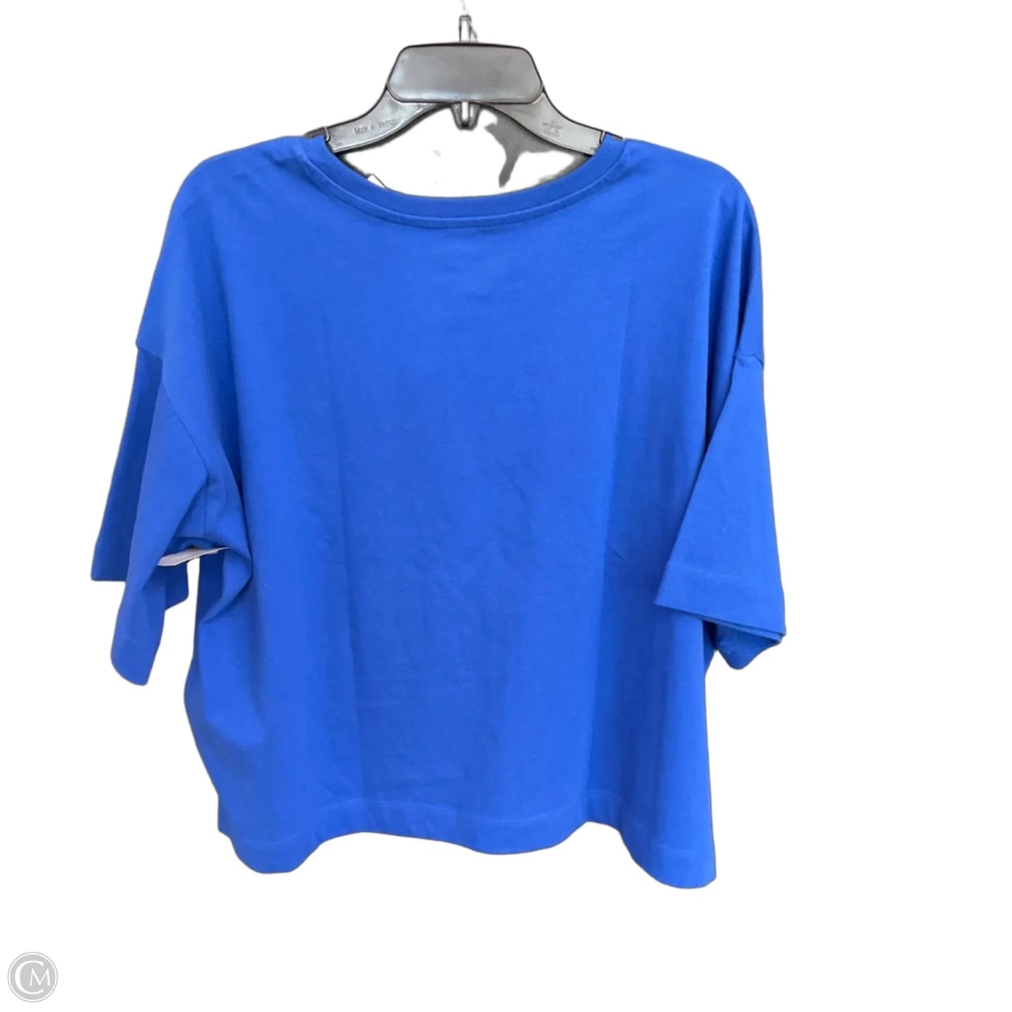 Top Short Sleeve By Loft In Blue, Size: Xl