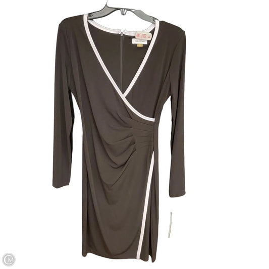 Dress Casual Midi By Calvin Klein In Black & Blue, Size: S